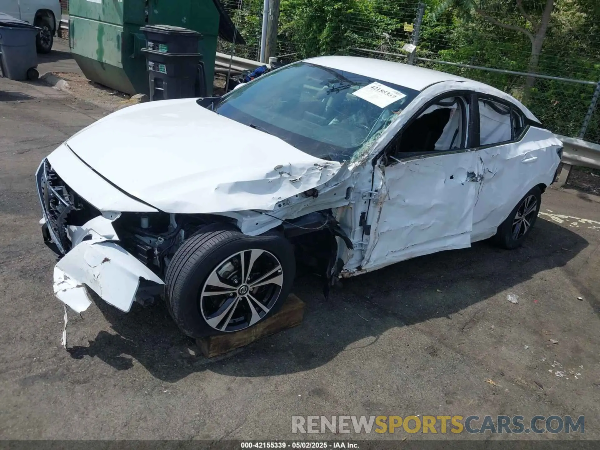2 Photograph of a damaged car 3N1AB8CV2NY225749 NISSAN SENTRA 2022