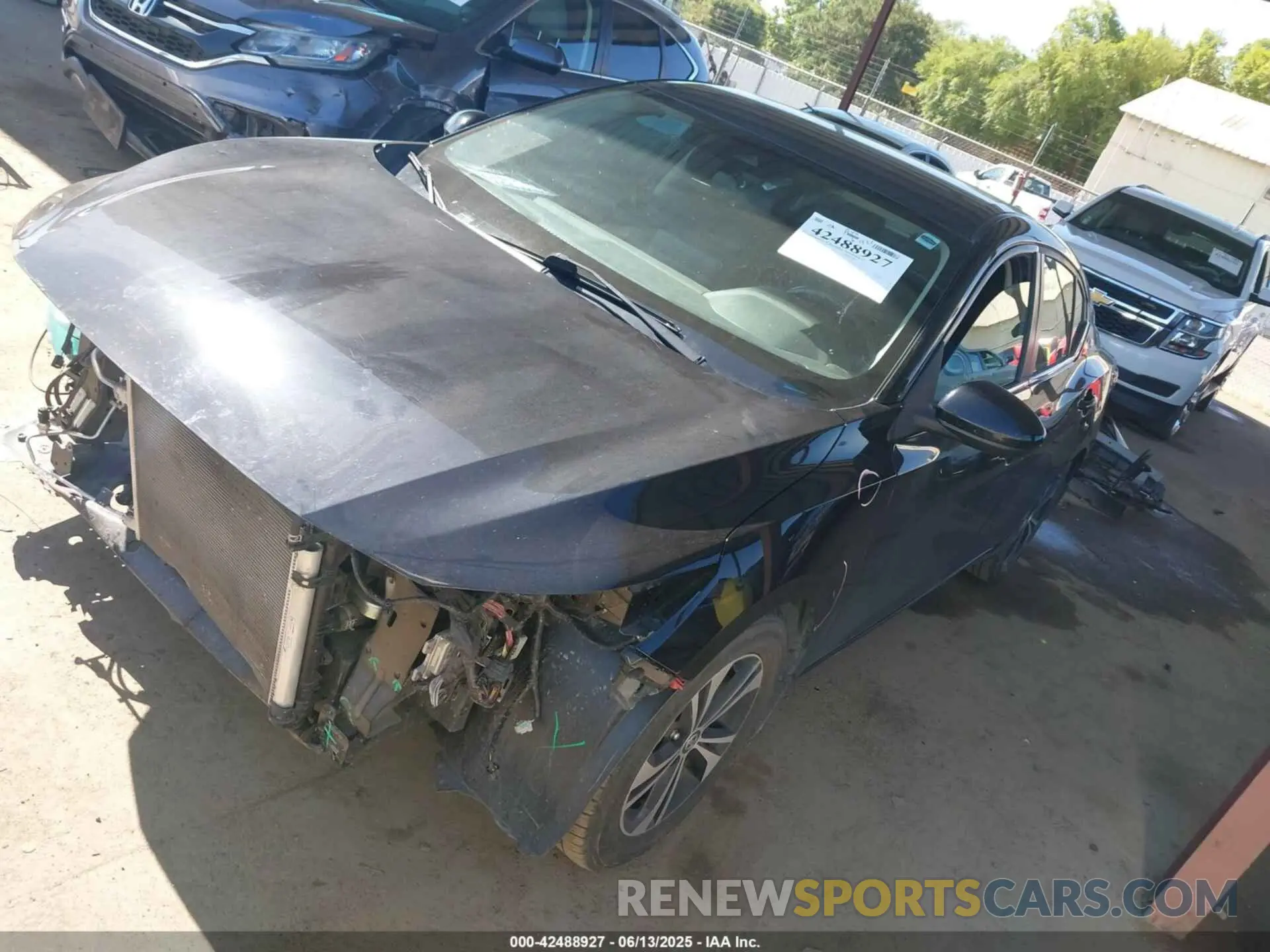 2 Photograph of a damaged car 3N1AB8CV2NY236234 NISSAN SENTRA 2022