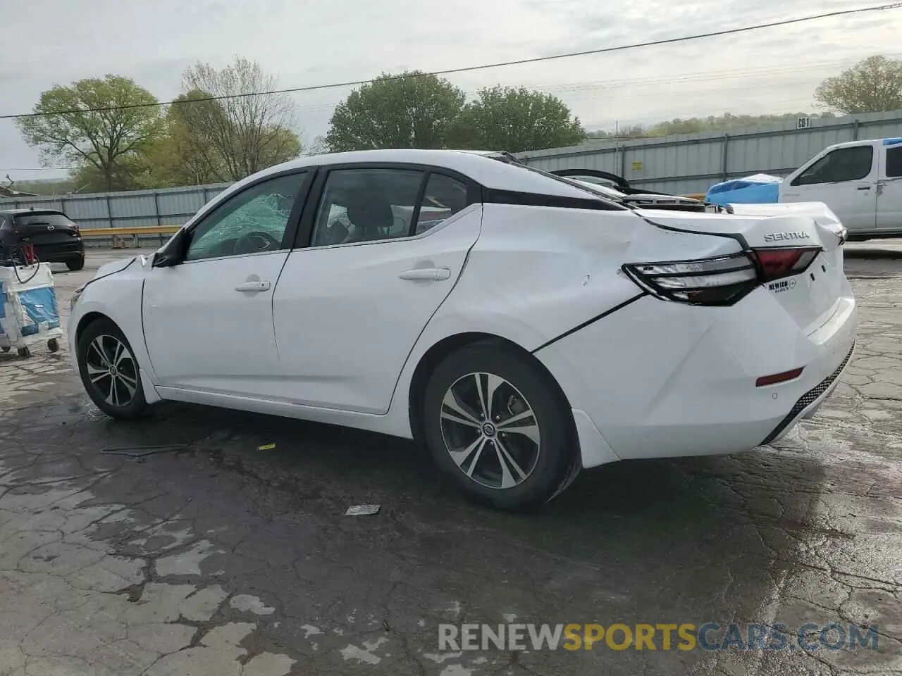 2 Photograph of a damaged car 3N1AB8CV3NY227655 NISSAN SENTRA 2022
