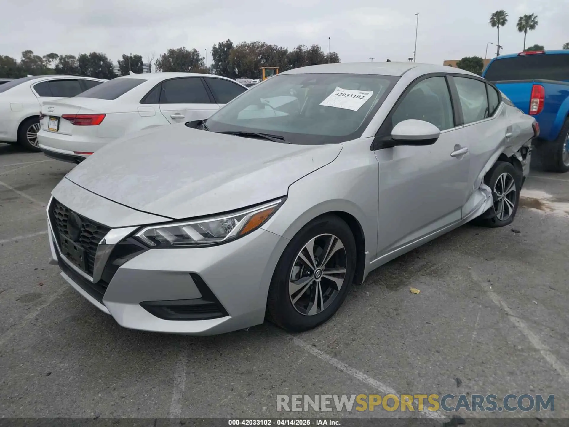 2 Photograph of a damaged car 3N1AB8CV3NY238896 NISSAN SENTRA 2022