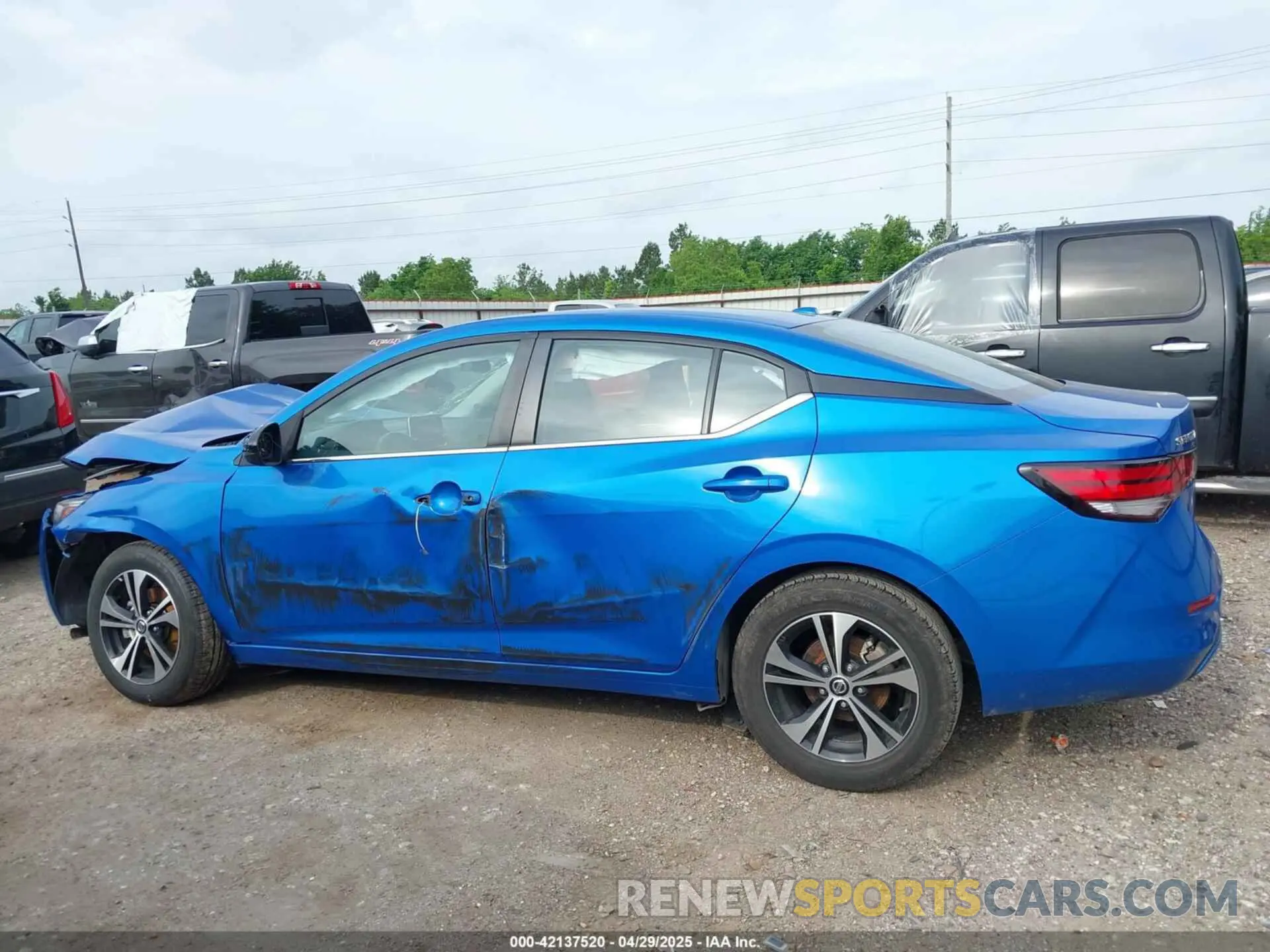 13 Photograph of a damaged car 3N1AB8CV3NY242124 NISSAN SENTRA 2022