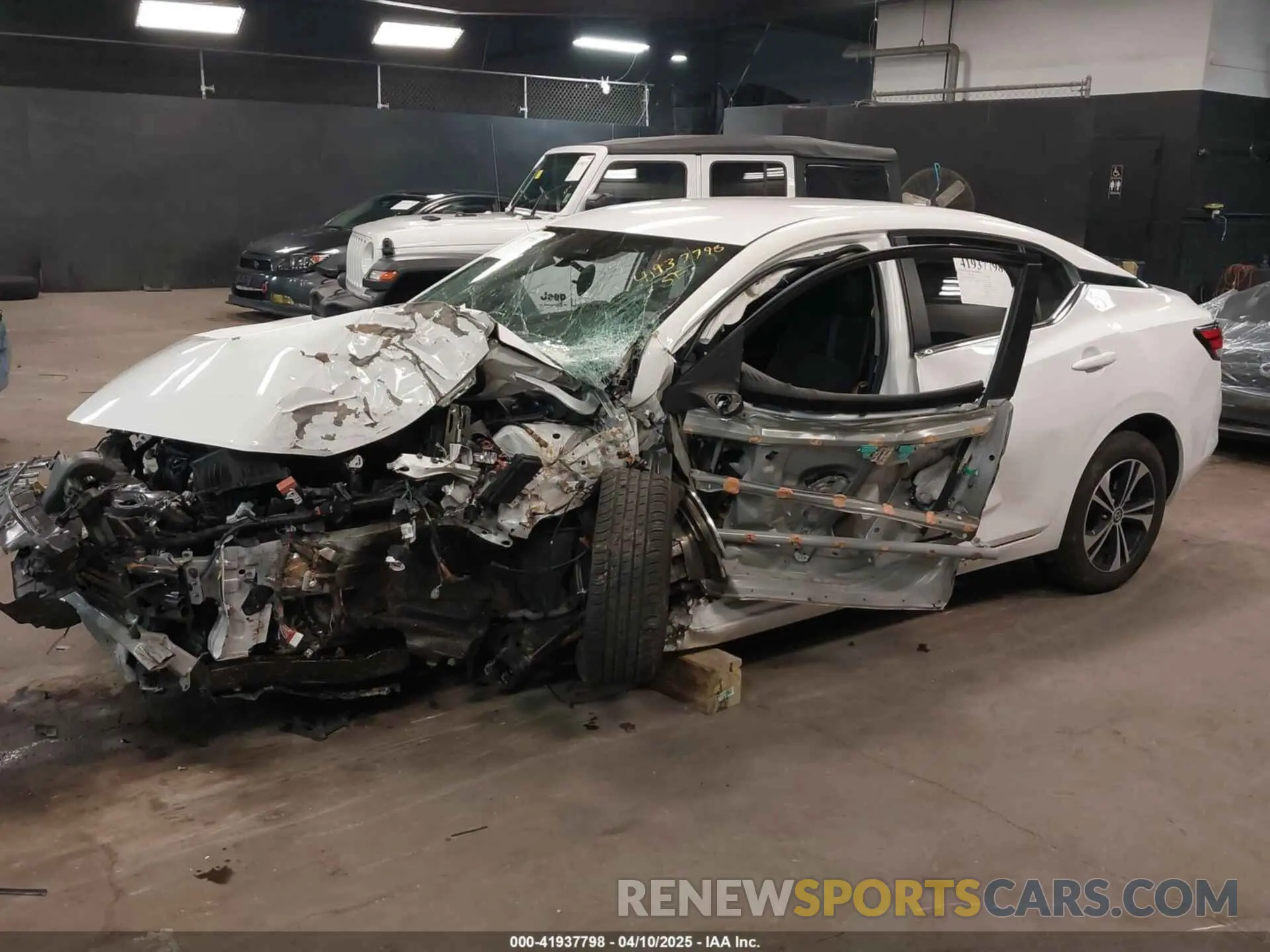2 Photograph of a damaged car 3N1AB8CV3NY268481 NISSAN SENTRA 2022