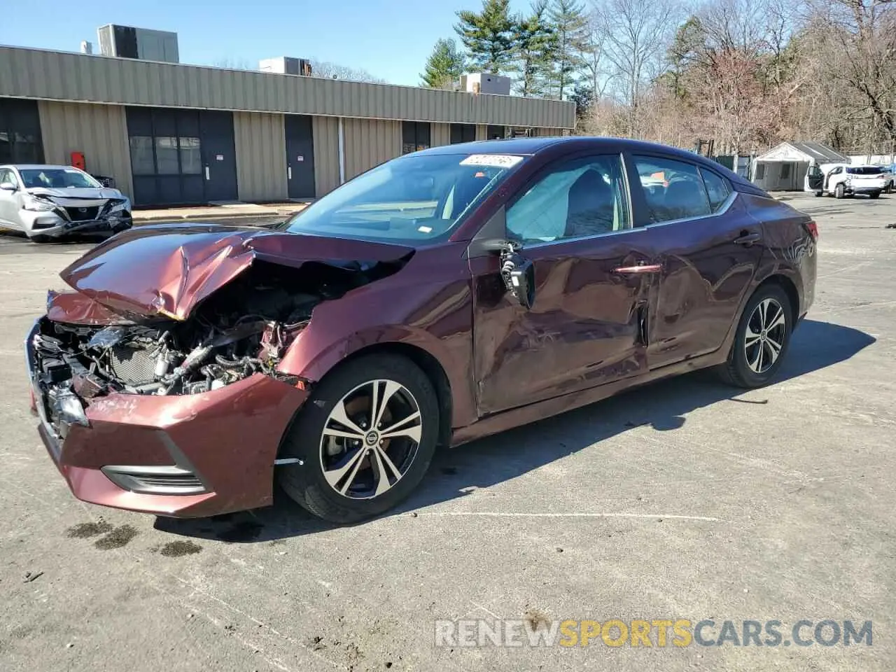 1 Photograph of a damaged car 3N1AB8CV4NY218429 NISSAN SENTRA 2022