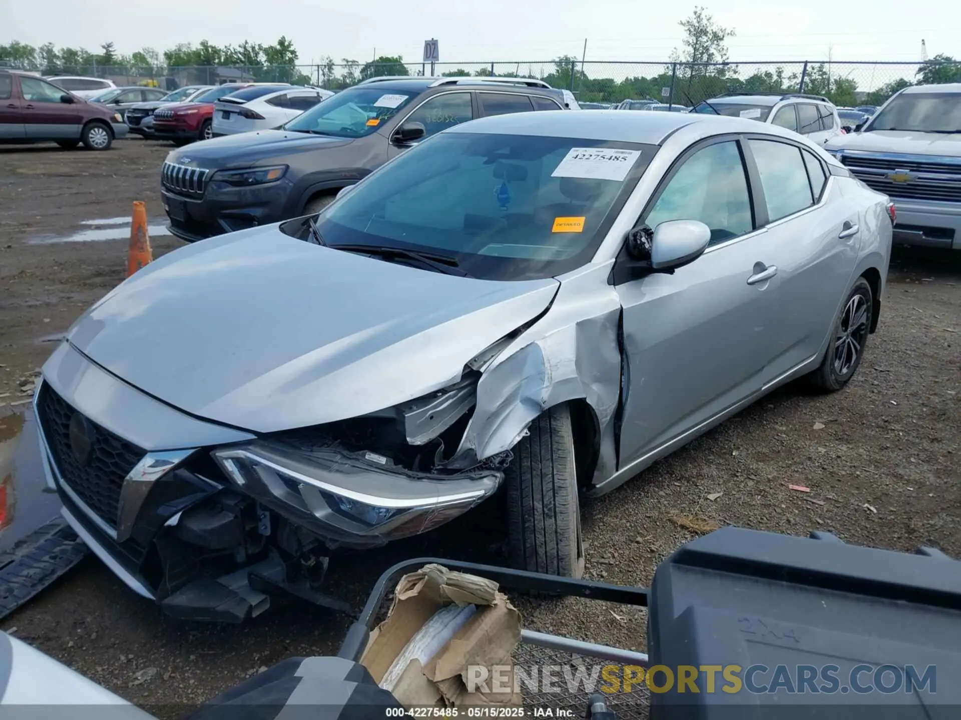 2 Photograph of a damaged car 3N1AB8CV4NY301245 NISSAN SENTRA 2022