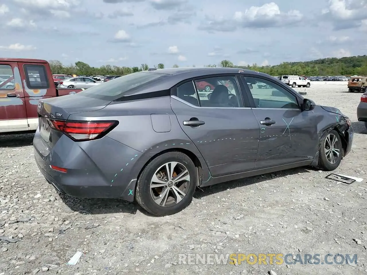 3 Photograph of a damaged car 3N1AB8CV5NY210095 NISSAN SENTRA 2022