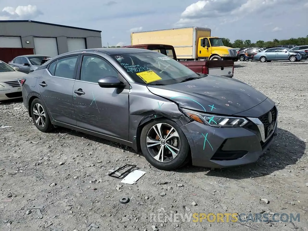 4 Photograph of a damaged car 3N1AB8CV5NY210095 NISSAN SENTRA 2022