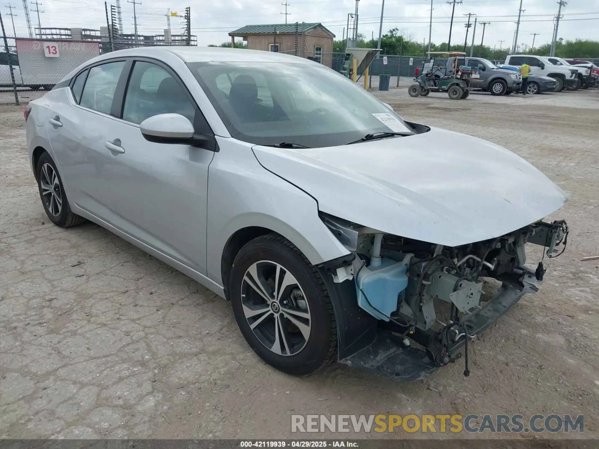 1 Photograph of a damaged car 3N1AB8CV5NY257076 NISSAN SENTRA 2022