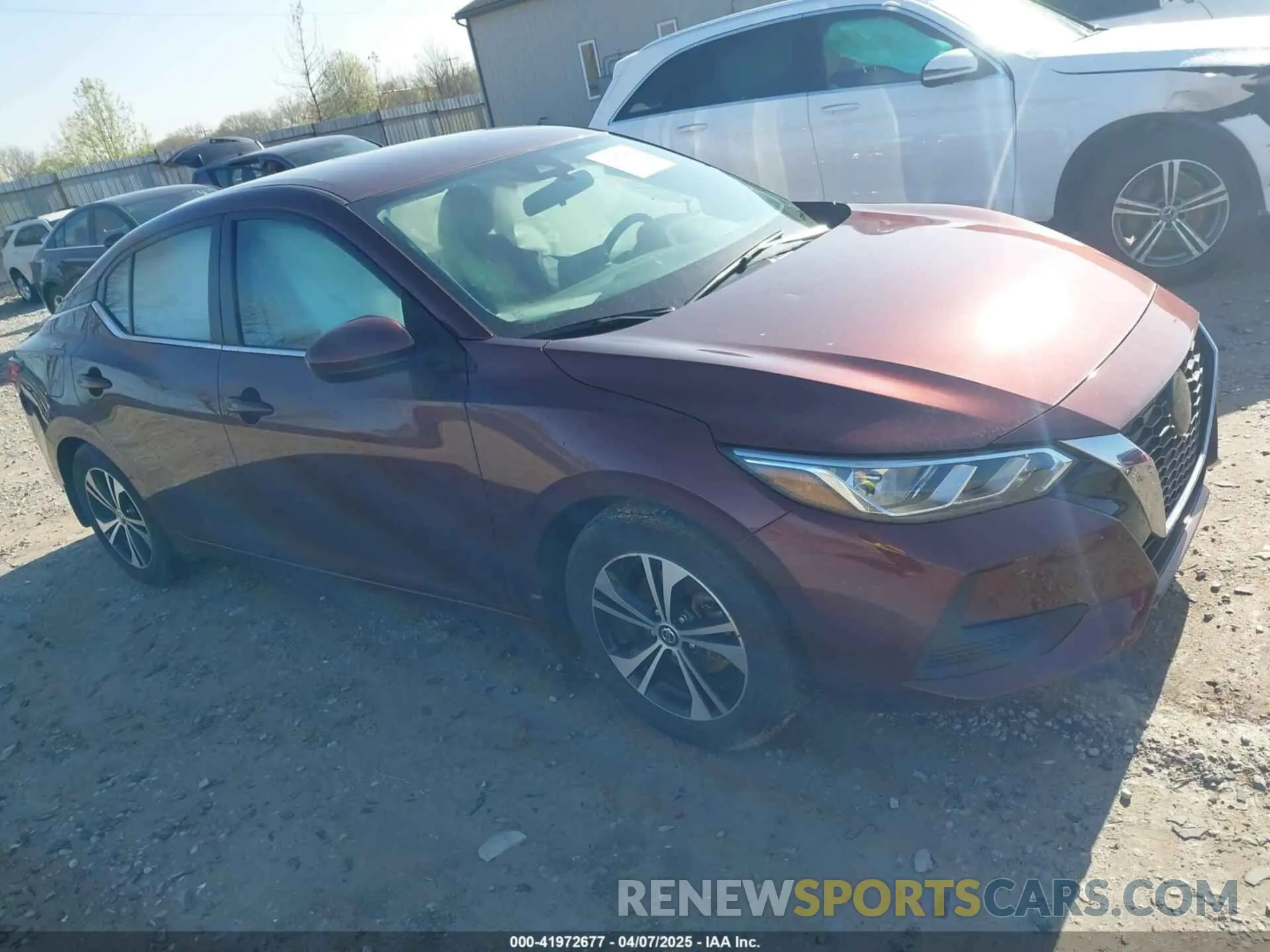 1 Photograph of a damaged car 3N1AB8CV5NY264707 NISSAN SENTRA 2022