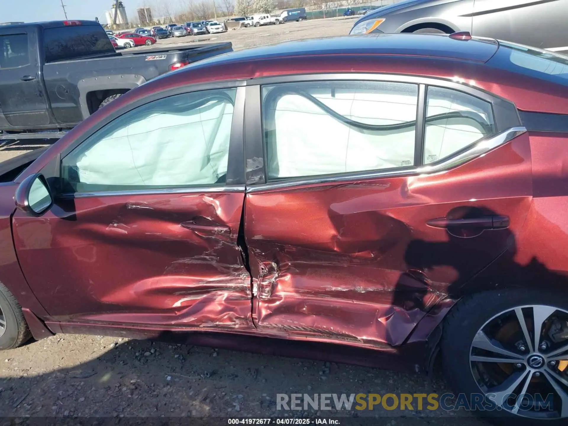 14 Photograph of a damaged car 3N1AB8CV5NY264707 NISSAN SENTRA 2022