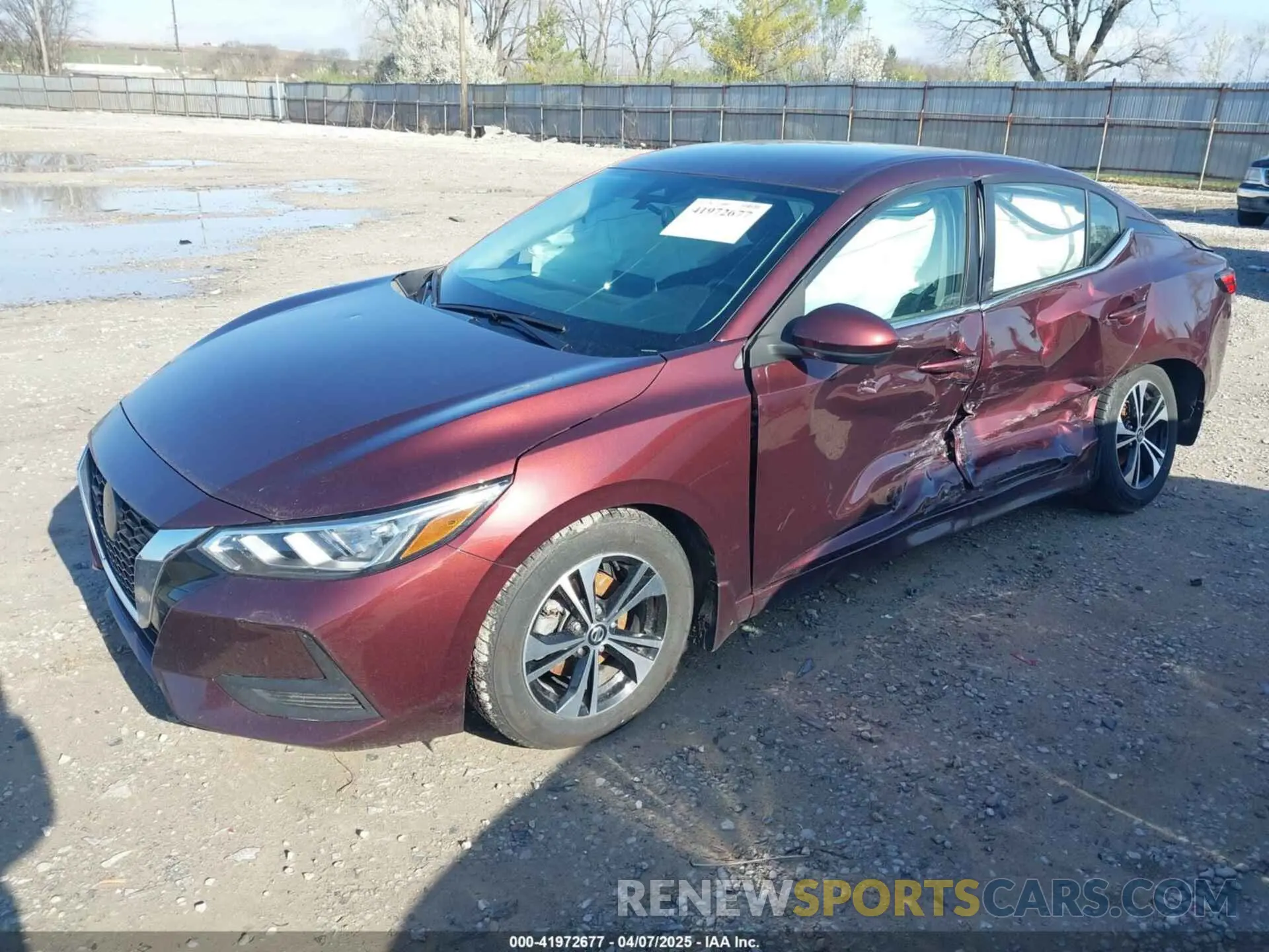2 Photograph of a damaged car 3N1AB8CV5NY264707 NISSAN SENTRA 2022