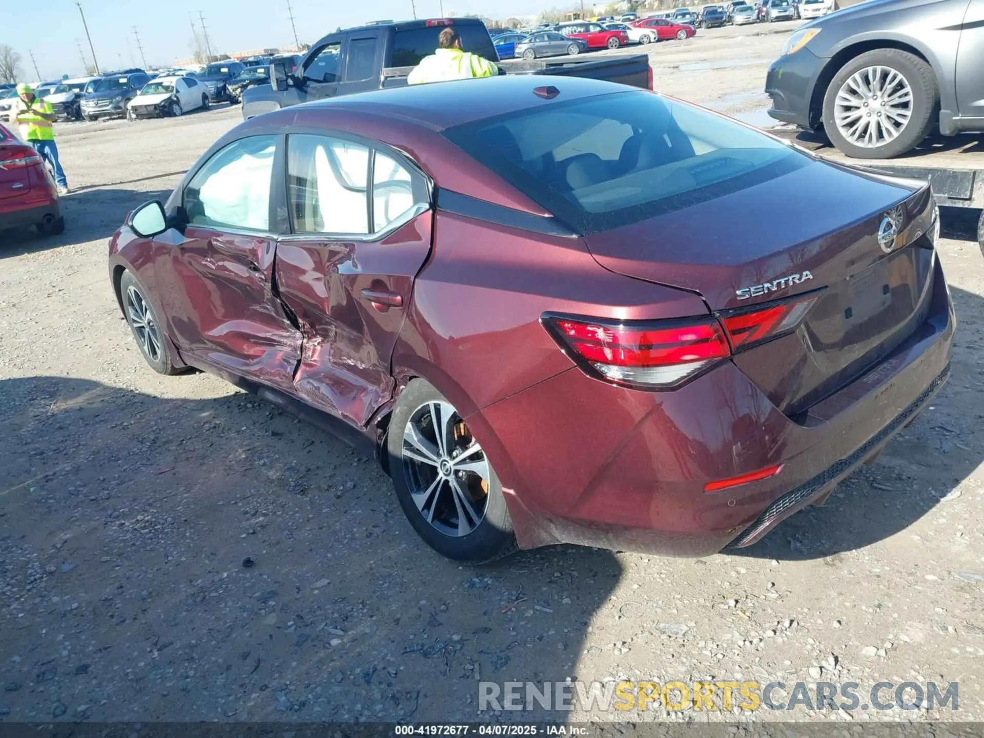 3 Photograph of a damaged car 3N1AB8CV5NY264707 NISSAN SENTRA 2022