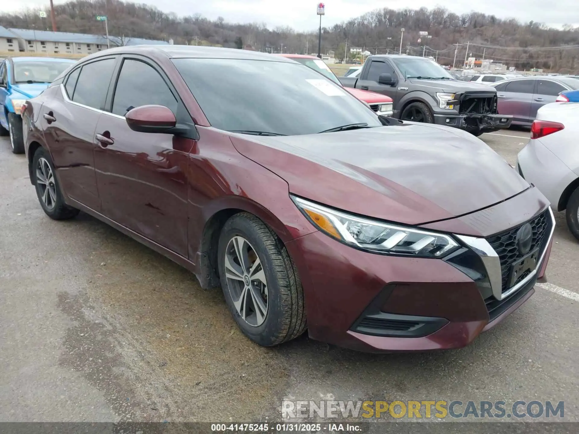 1 Photograph of a damaged car 3N1AB8CV5NY307068 NISSAN SENTRA 2022