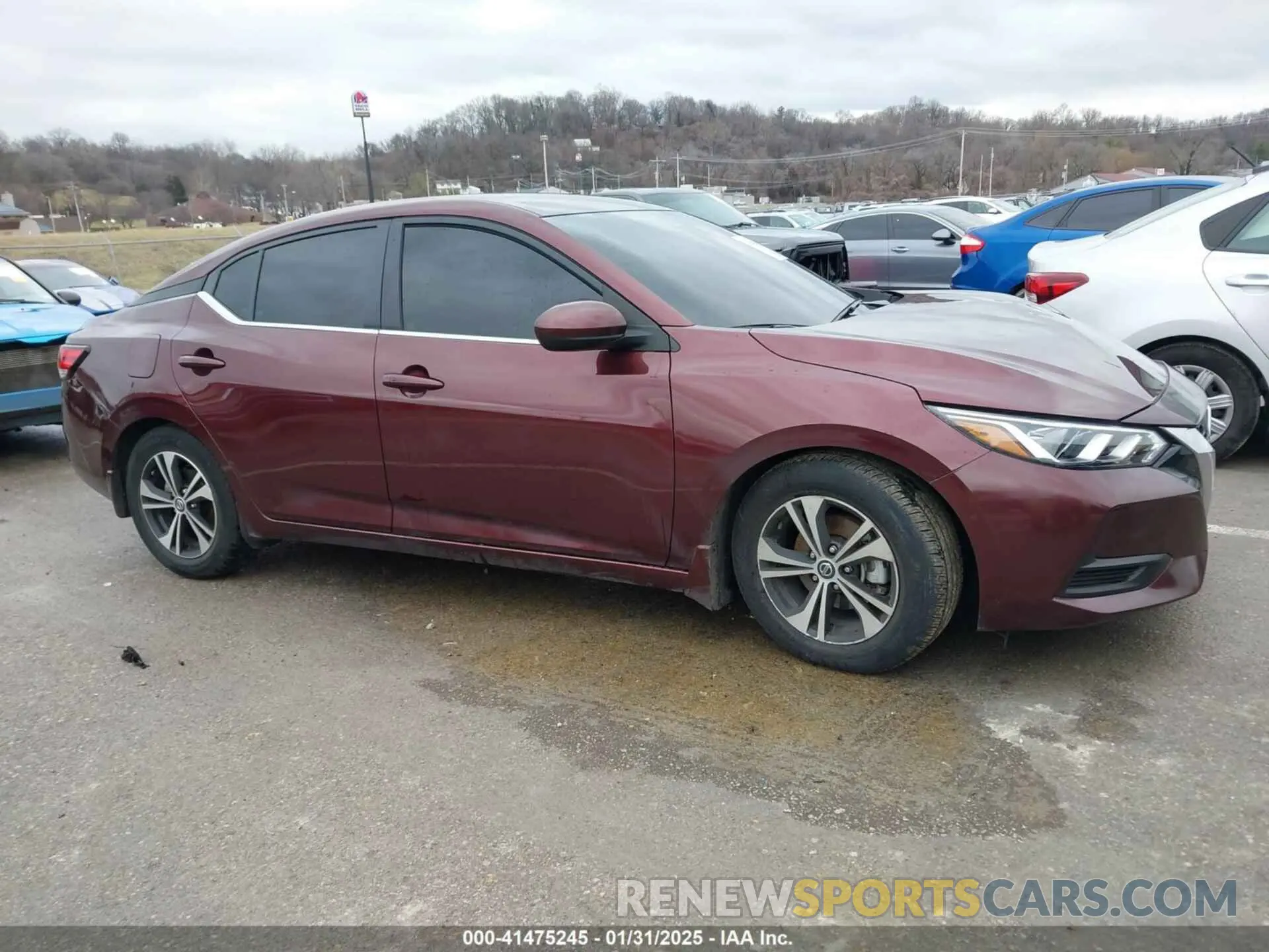 13 Photograph of a damaged car 3N1AB8CV5NY307068 NISSAN SENTRA 2022