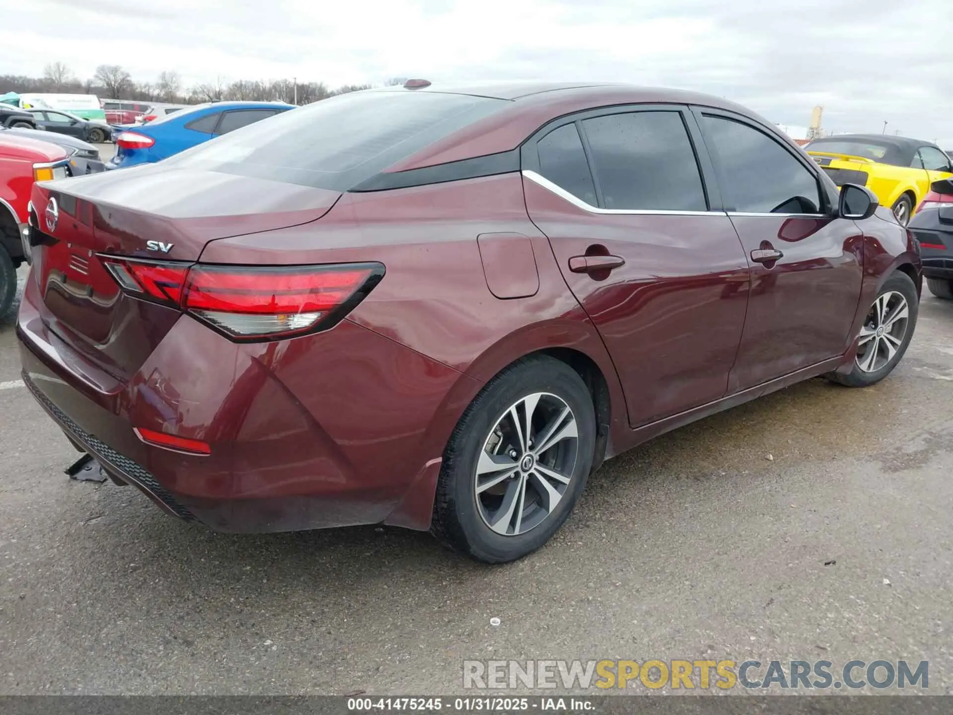 4 Photograph of a damaged car 3N1AB8CV5NY307068 NISSAN SENTRA 2022