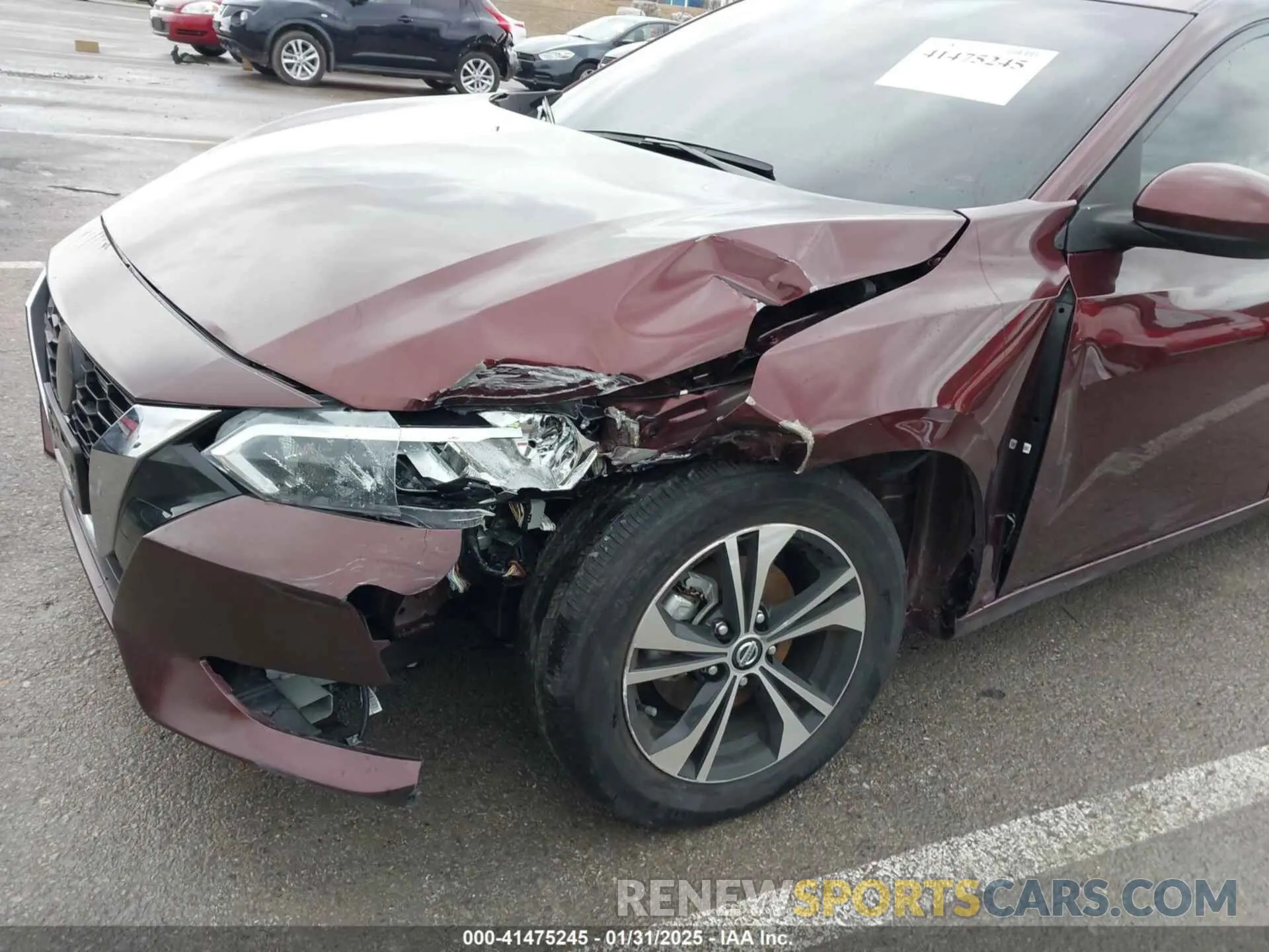 6 Photograph of a damaged car 3N1AB8CV5NY307068 NISSAN SENTRA 2022