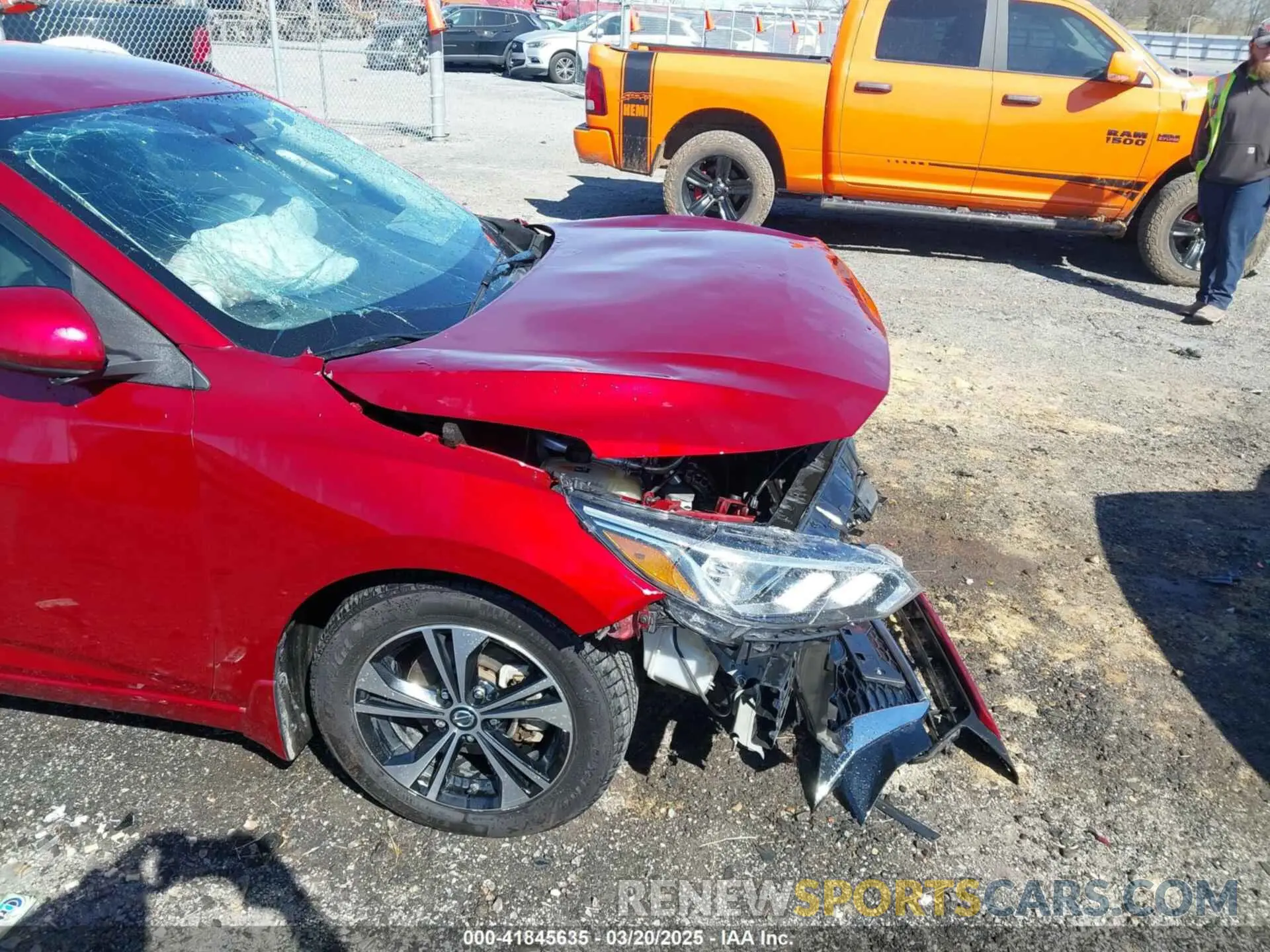 16 Photograph of a damaged car 3N1AB8CV6NY218416 NISSAN SENTRA 2022