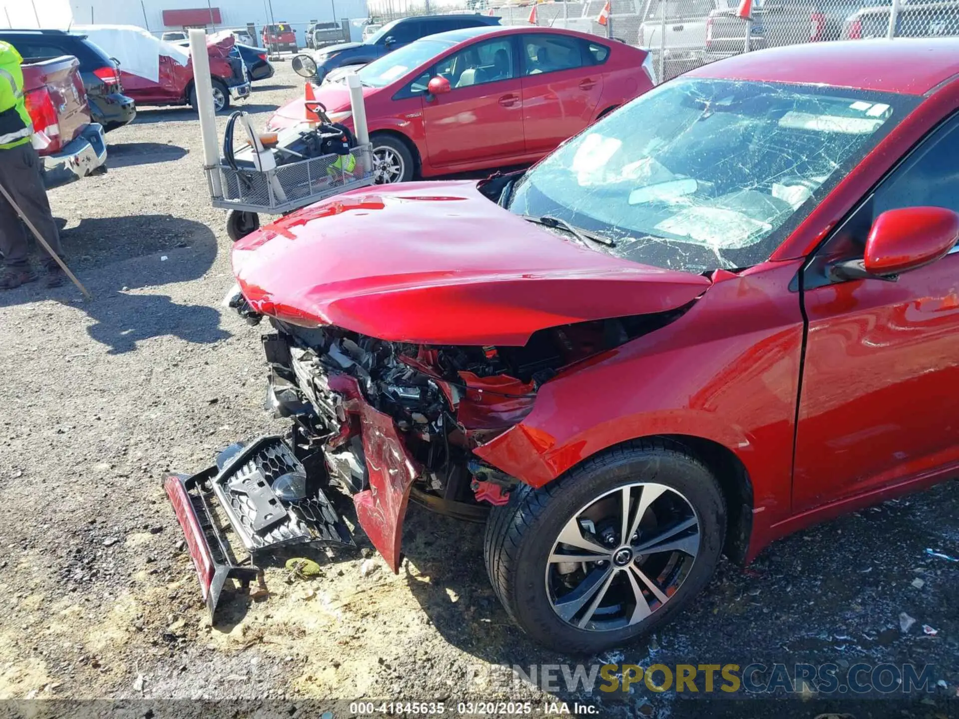 17 Photograph of a damaged car 3N1AB8CV6NY218416 NISSAN SENTRA 2022