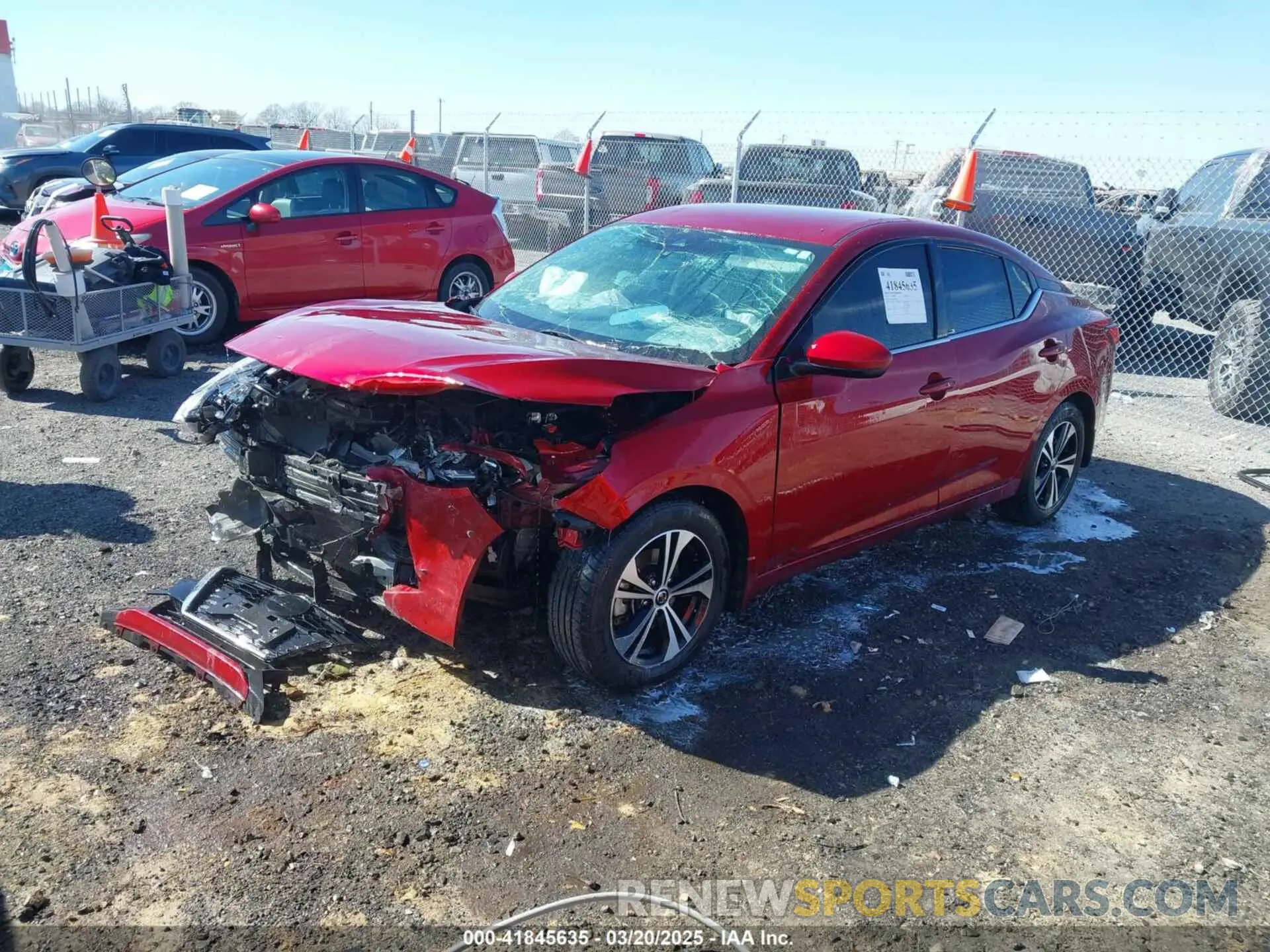 2 Photograph of a damaged car 3N1AB8CV6NY218416 NISSAN SENTRA 2022
