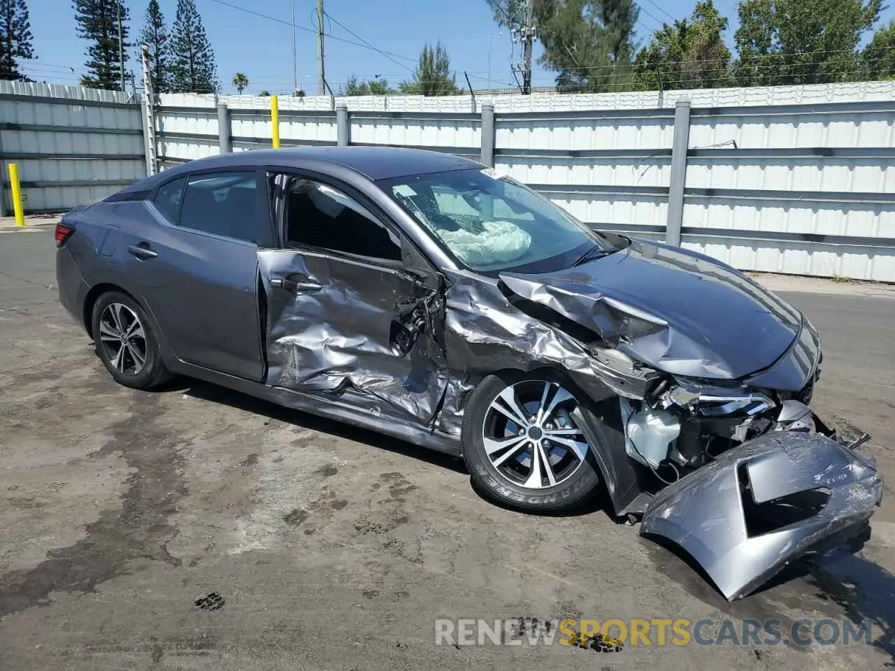 4 Фотография поврежденного автомобиля 3N1AB8CV7NY210034 NISSAN SENTRA 2022