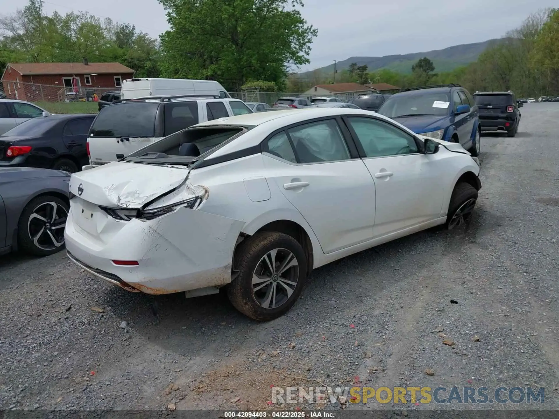 4 Photograph of a damaged car 3N1AB8CV7NY221664 NISSAN SENTRA 2022