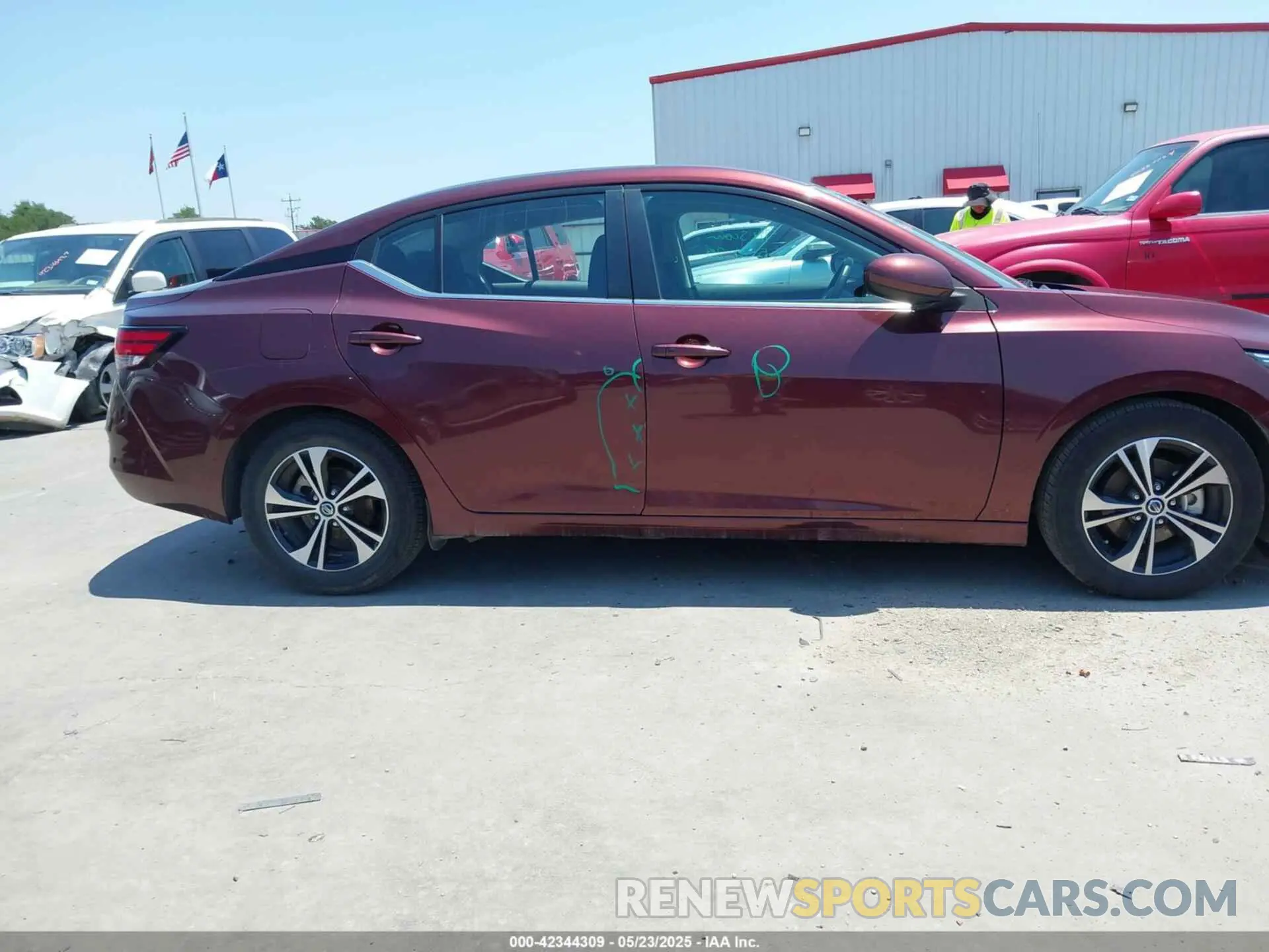 13 Photograph of a damaged car 3N1AB8CV7NY223432 NISSAN SENTRA 2022