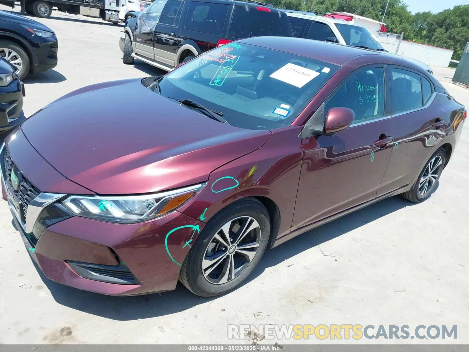 2 Photograph of a damaged car 3N1AB8CV7NY223432 NISSAN SENTRA 2022