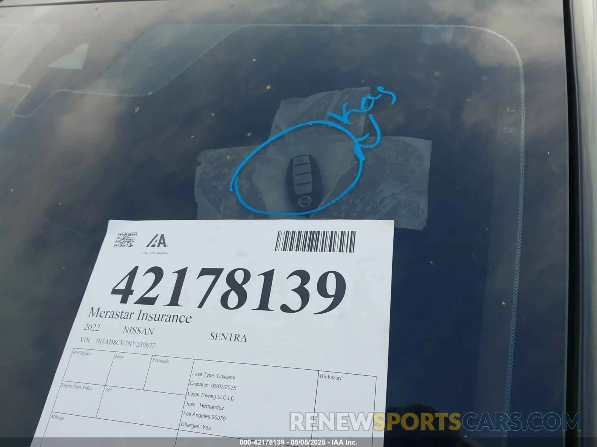 11 Фотография поврежденного автомобиля 3N1AB8CV7NY230672 NISSAN SENTRA 2022