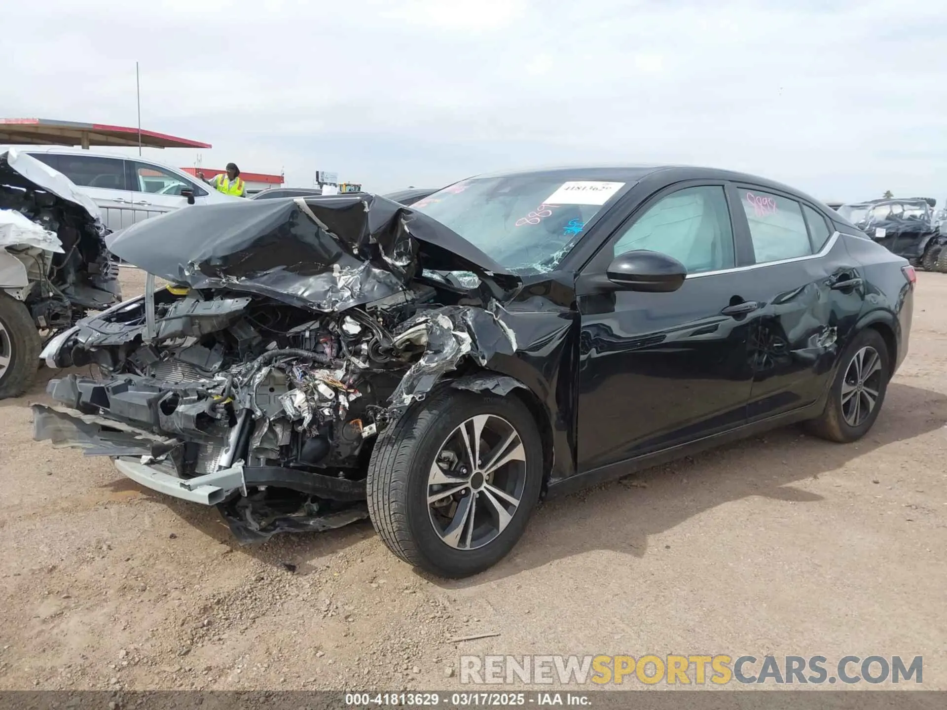 2 Photograph of a damaged car 3N1AB8CV7NY242899 NISSAN SENTRA 2022