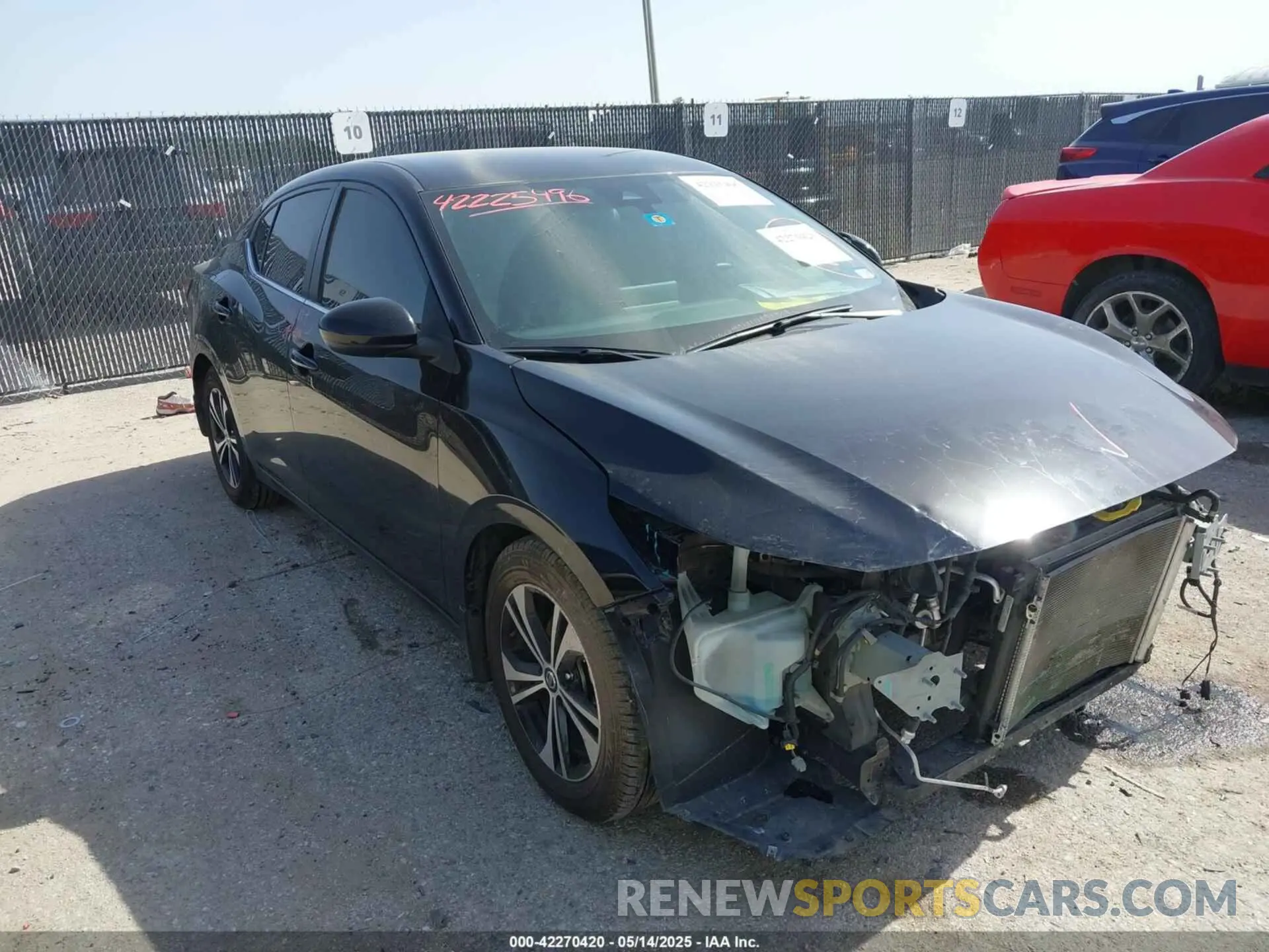 1 Photograph of a damaged car 3N1AB8CV7NY297756 NISSAN SENTRA 2022