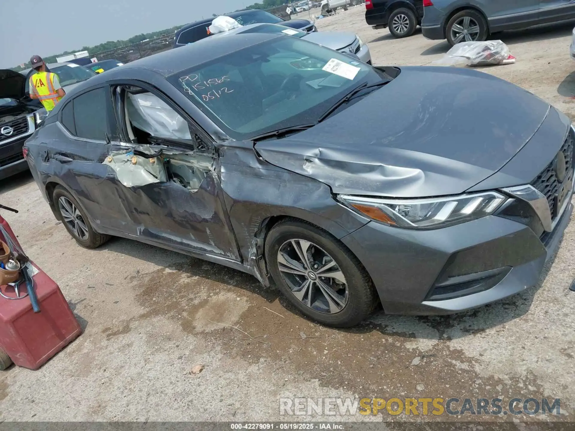 1 Photograph of a damaged car 3N1AB8CV7NY302115 NISSAN SENTRA 2022