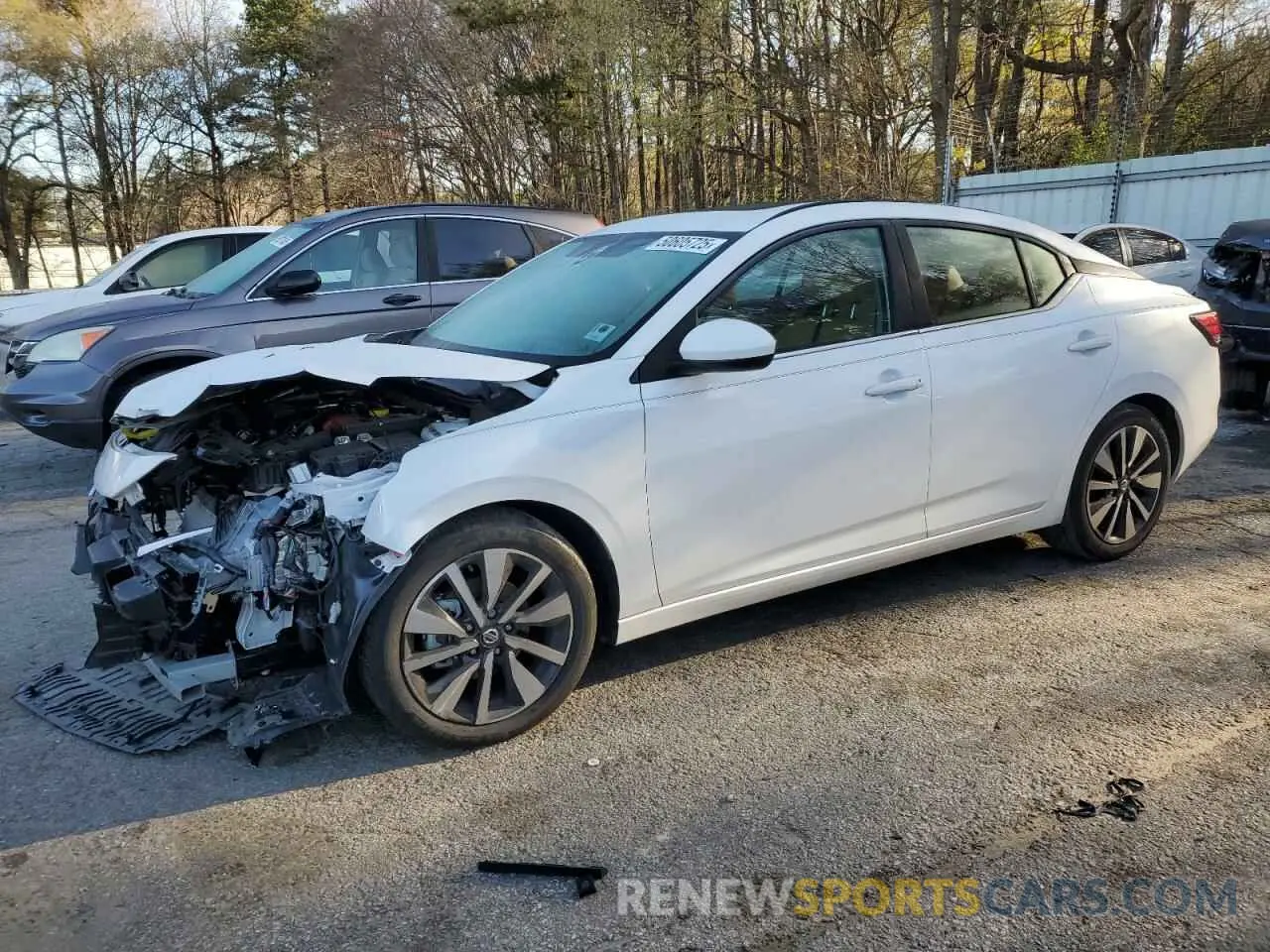 1 Photograph of a damaged car 3N1AB8CV7NY311140 NISSAN SENTRA 2022