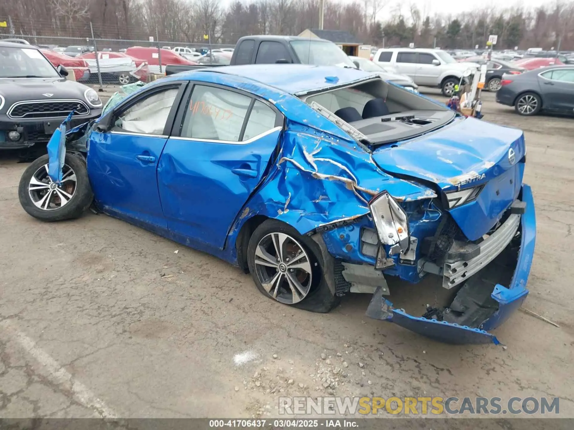 3 Photograph of a damaged car 3N1AB8CV7NY315978 NISSAN SENTRA 2022