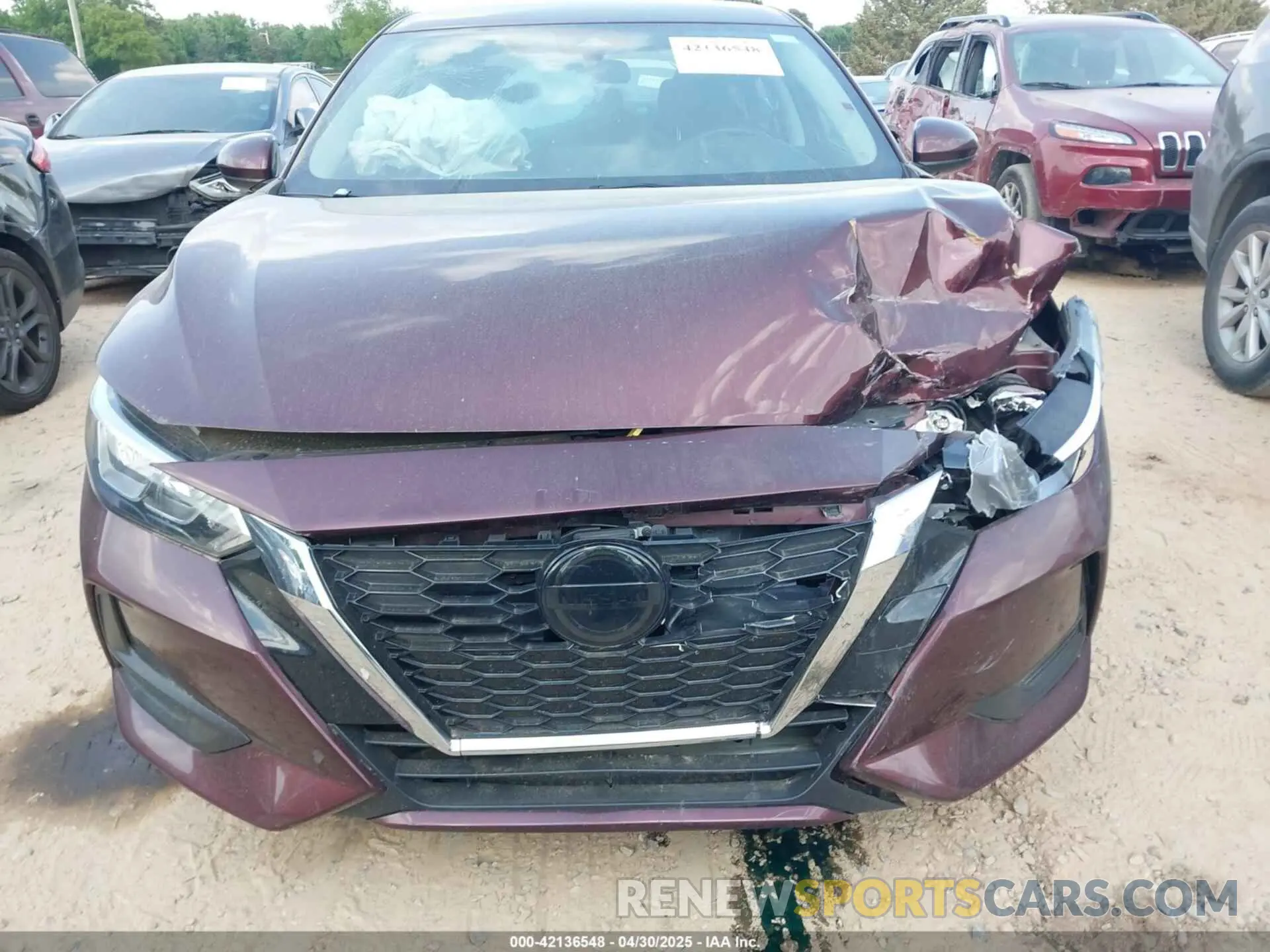 12 Photograph of a damaged car 3N1AB8CV8NY261686 NISSAN SENTRA 2022