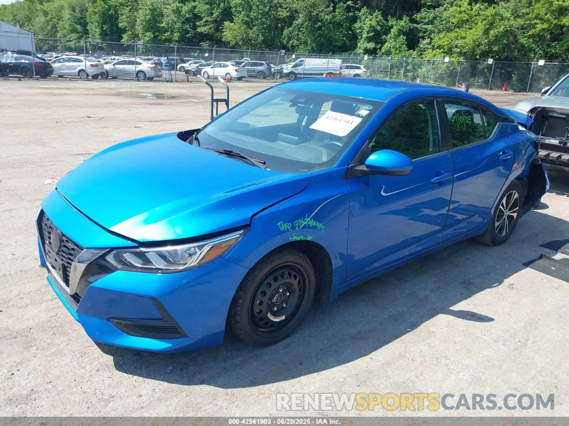 2 Photograph of a damaged car 3N1AB8CV8NY288757 NISSAN SENTRA 2022