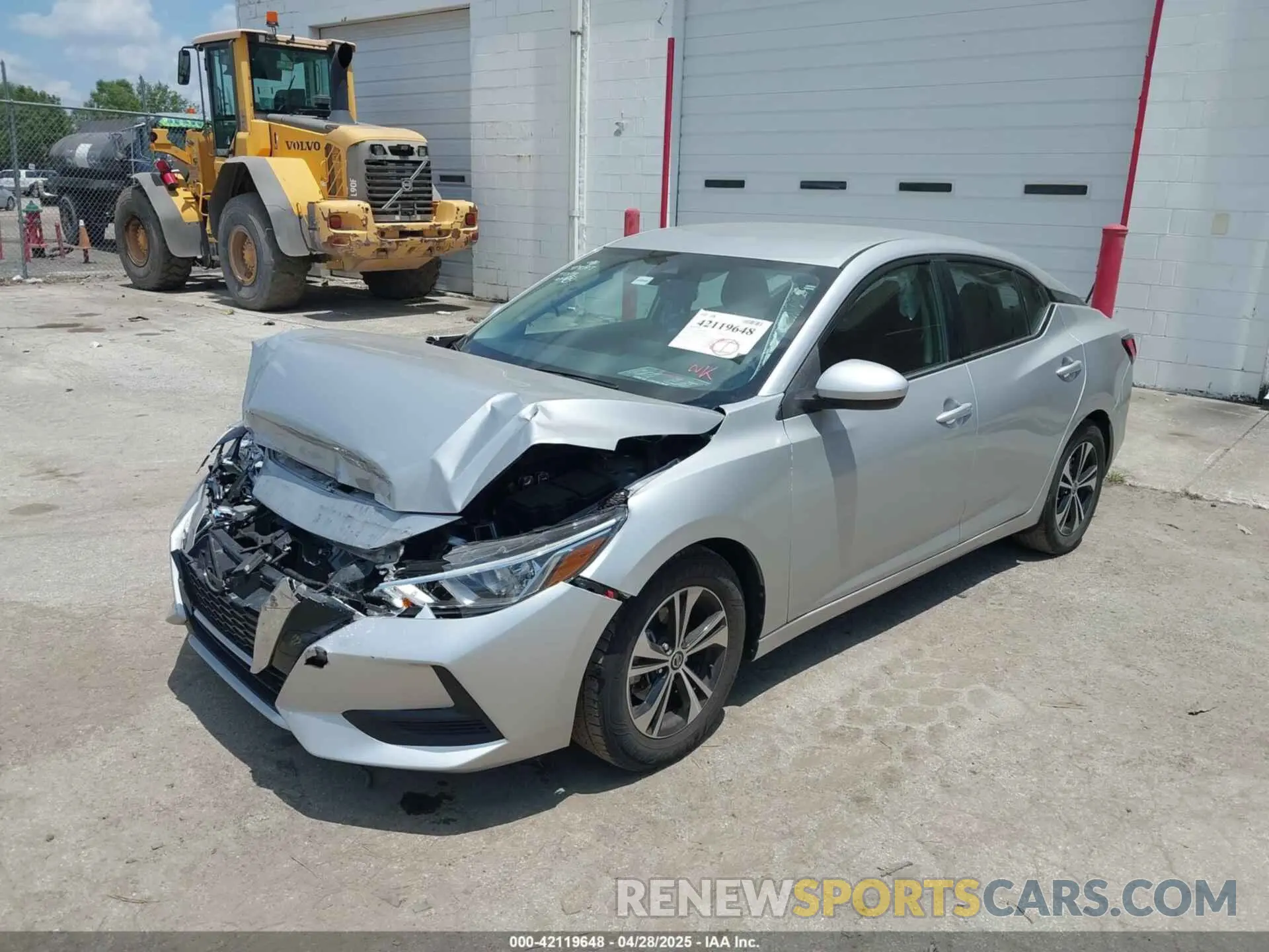 2 Photograph of a damaged car 3N1AB8CV8NY316833 NISSAN SENTRA 2022