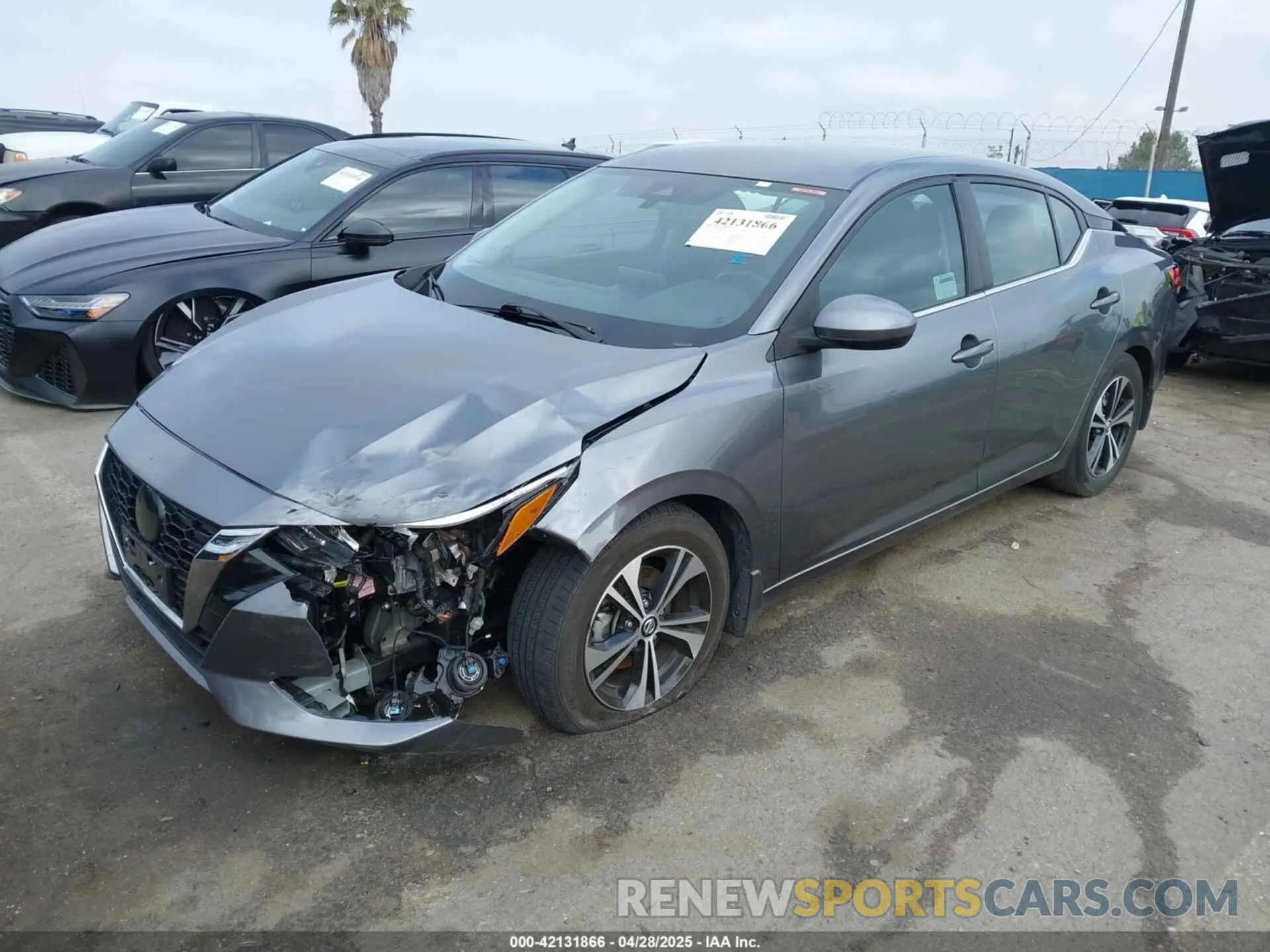 2 Photograph of a damaged car 3N1AB8CV9NY211458 NISSAN SENTRA 2022