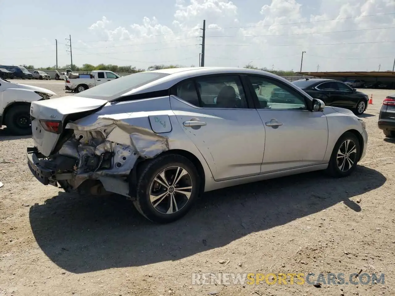 3 Photograph of a damaged car 3N1AB8CV9NY254438 NISSAN SENTRA 2022