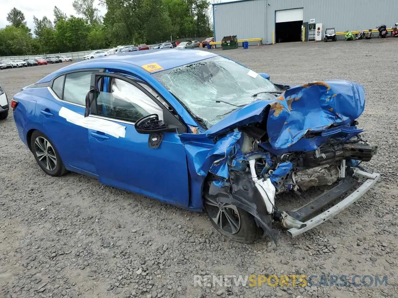 4 Photograph of a damaged car 3N1AB8CV9NY256366 NISSAN SENTRA 2022