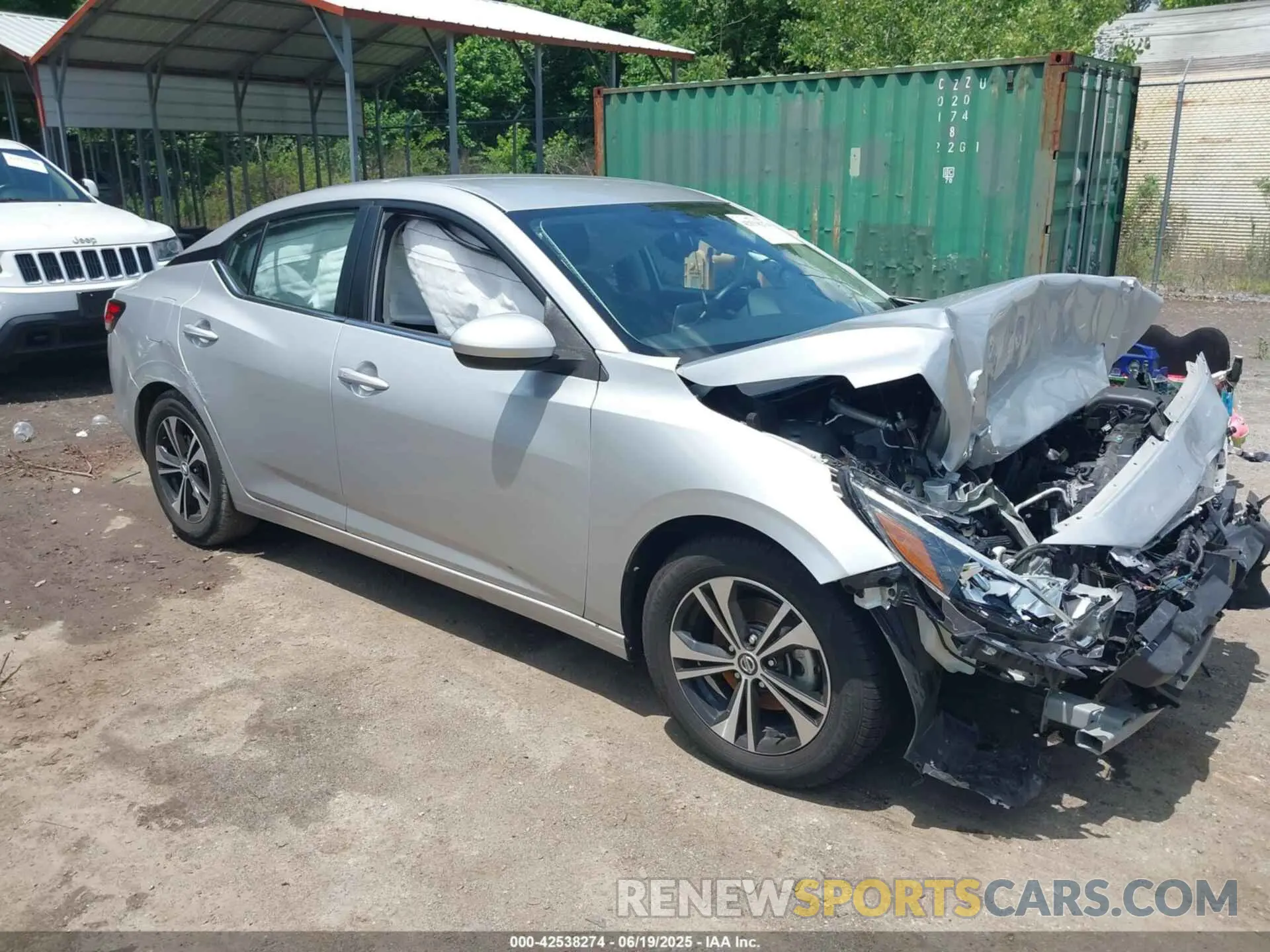 1 Photograph of a damaged car 3N1AB8CV9NY268324 NISSAN SENTRA 2022