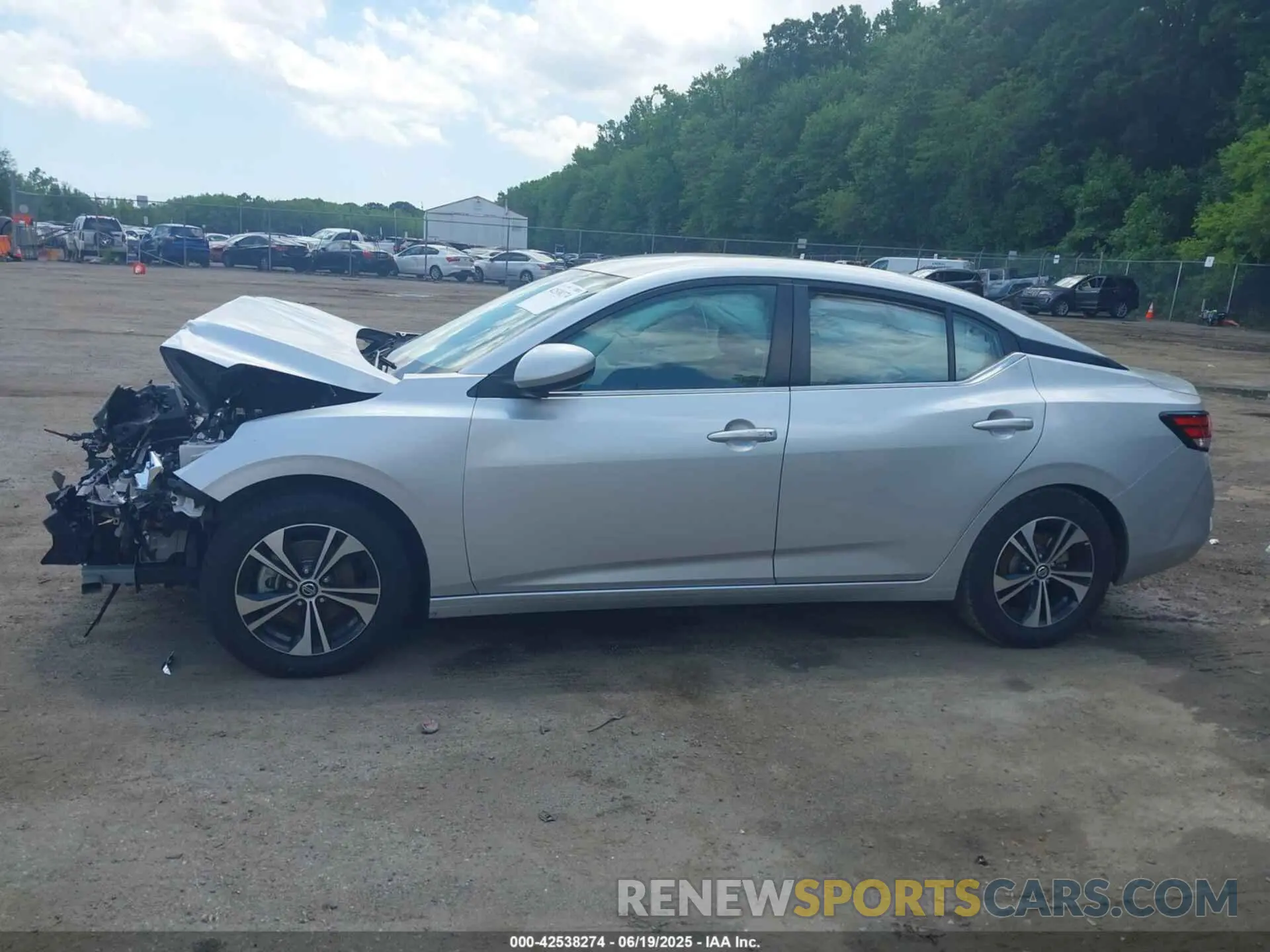 13 Photograph of a damaged car 3N1AB8CV9NY268324 NISSAN SENTRA 2022