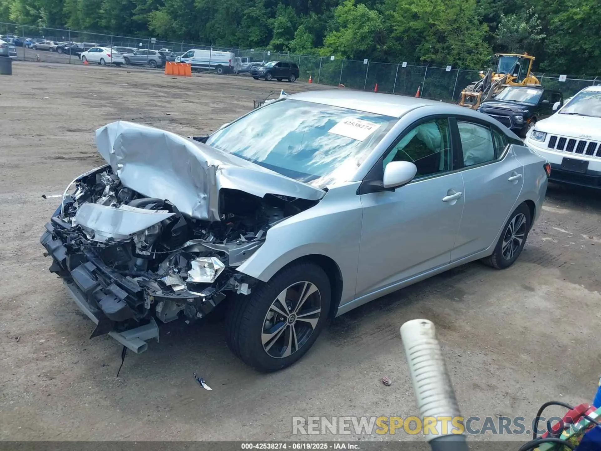 2 Photograph of a damaged car 3N1AB8CV9NY268324 NISSAN SENTRA 2022