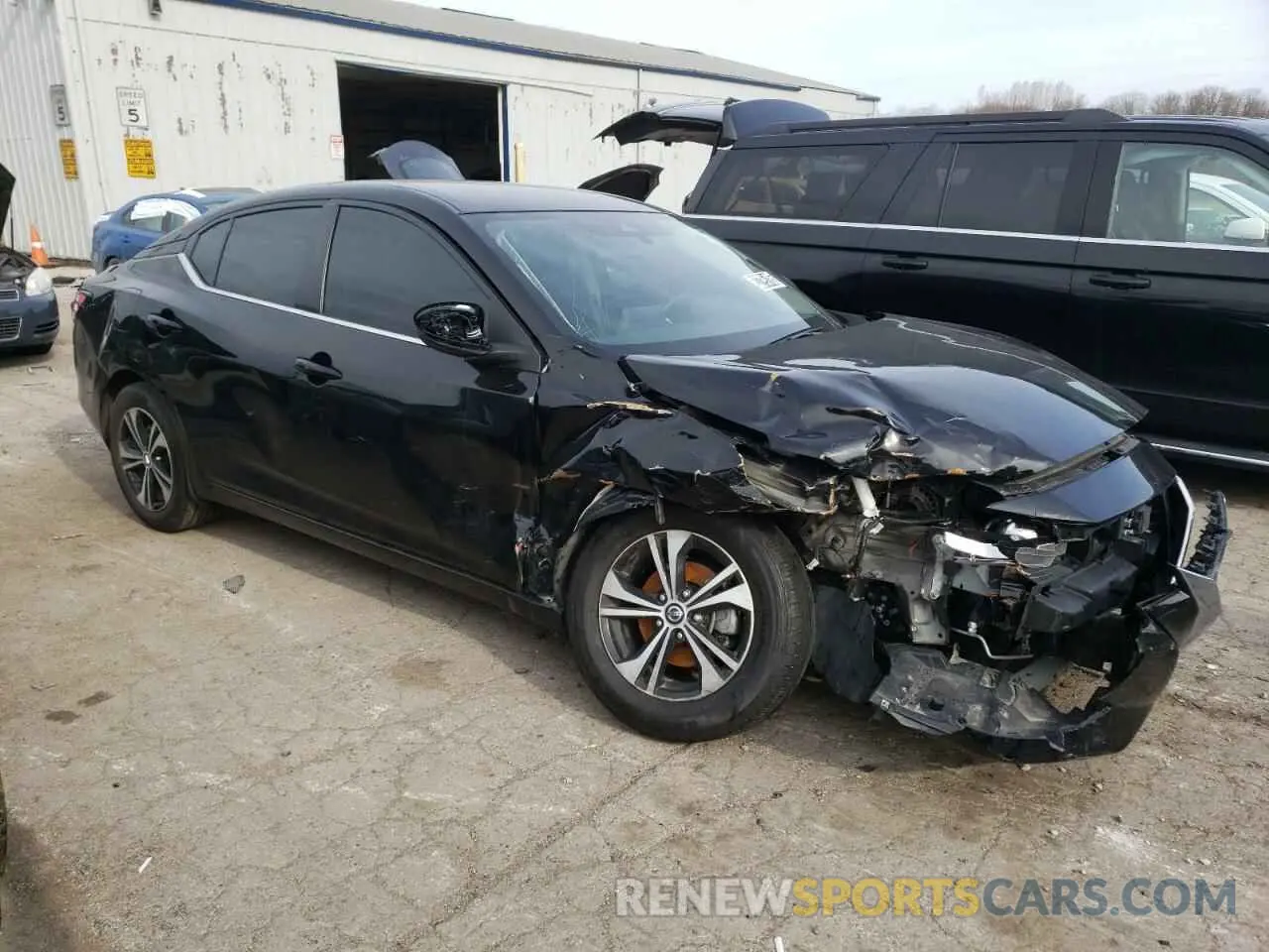 4 Photograph of a damaged car 3N1AB8CV9NY287861 NISSAN SENTRA 2022