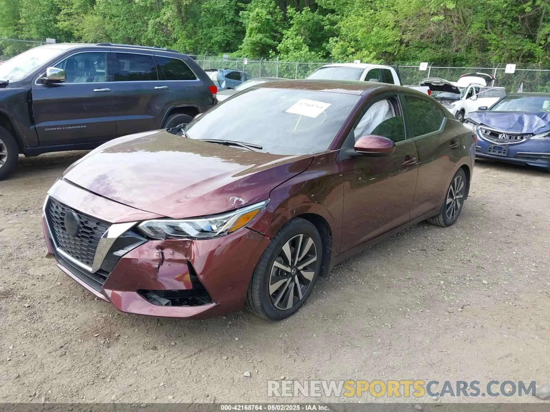 2 Photograph of a damaged car 3N1AB8CVXNY221514 NISSAN SENTRA 2022