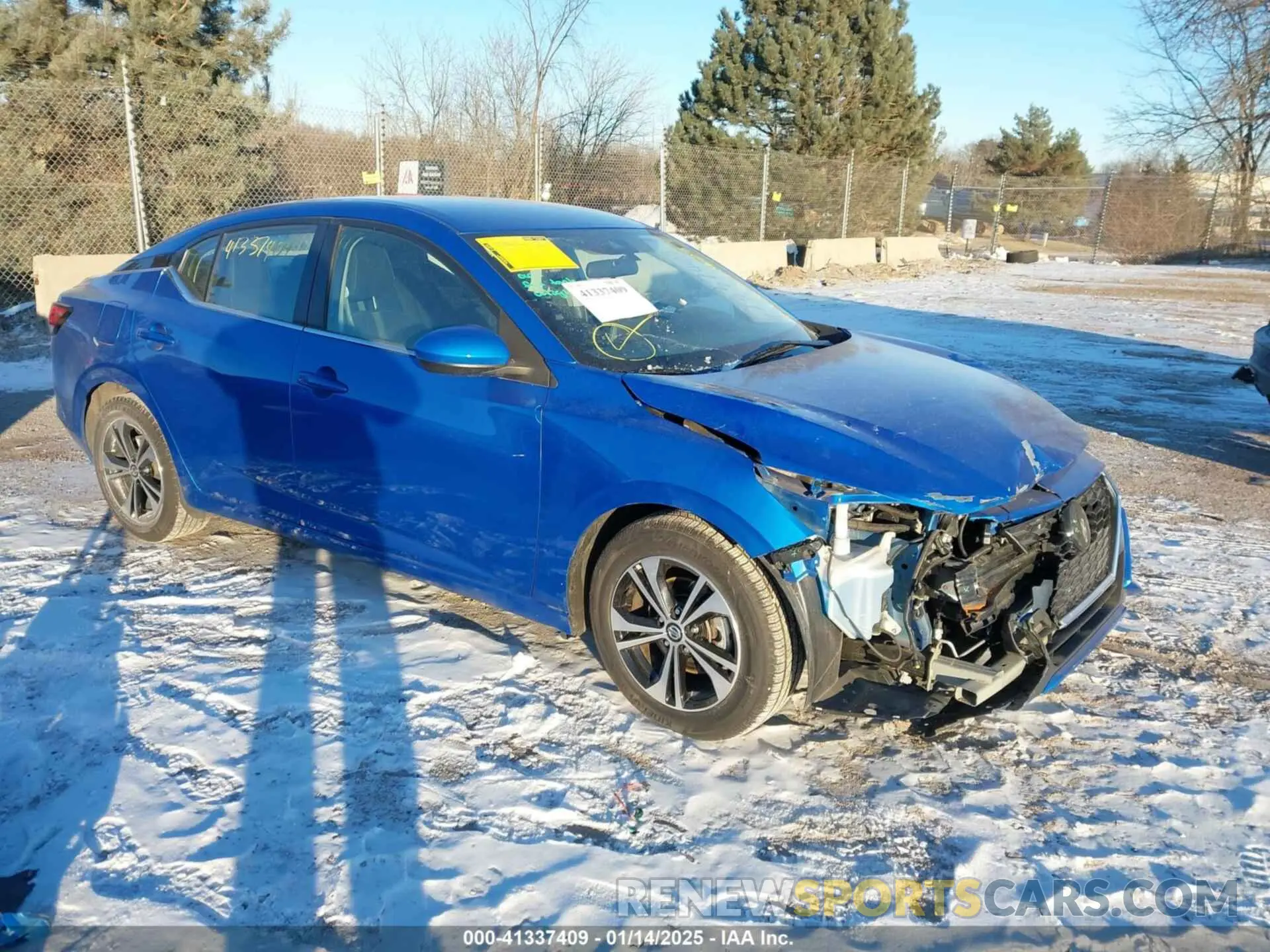 1 Фотография поврежденного автомобиля 3N1AB8CVXNY255209 NISSAN SENTRA 2022