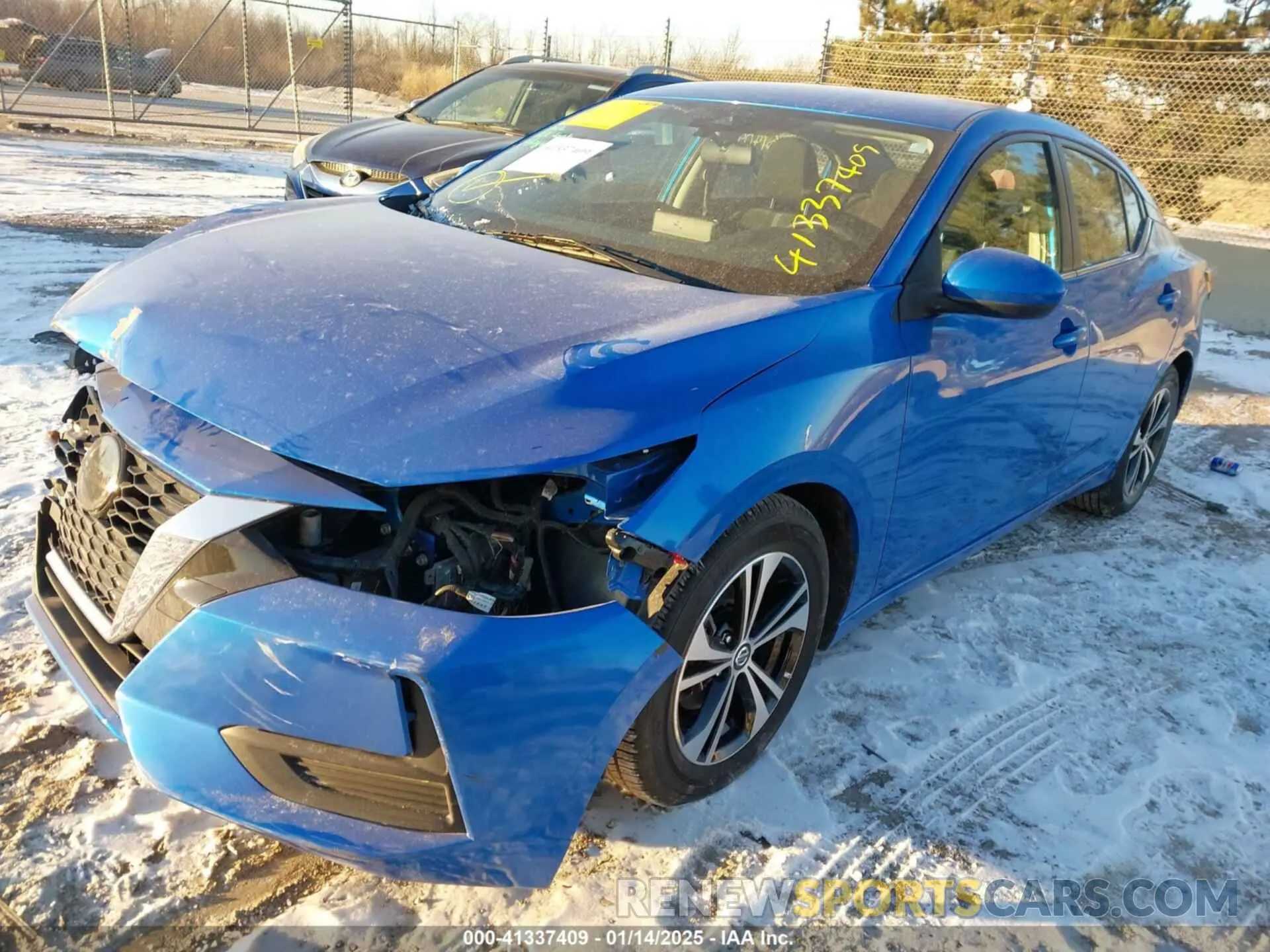 21 Фотография поврежденного автомобиля 3N1AB8CVXNY255209 NISSAN SENTRA 2022