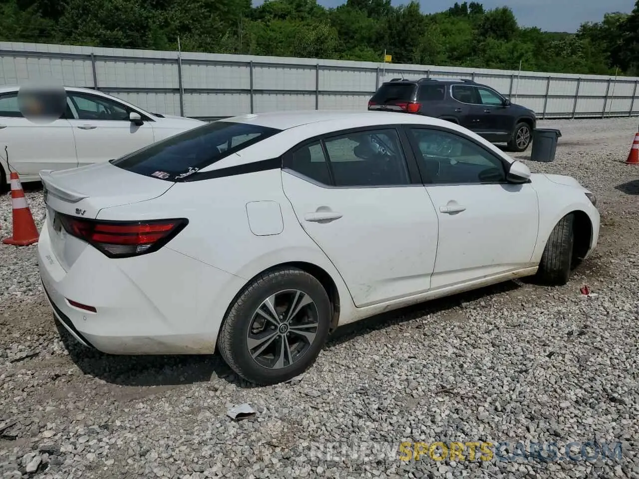 3 Photograph of a damaged car 3N1AB8CVXNY319247 NISSAN SENTRA 2022