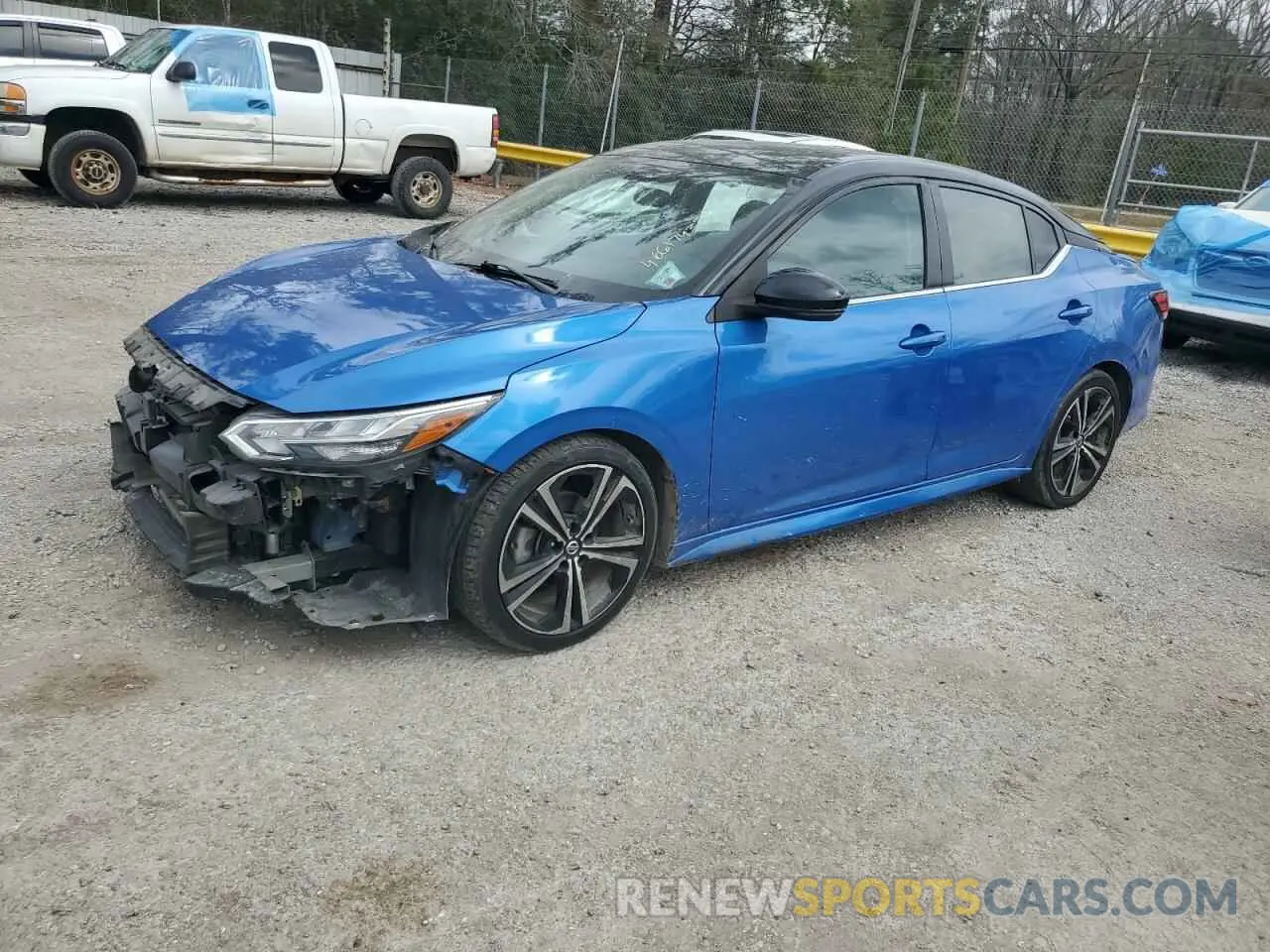 1 Photograph of a damaged car 3N1AB8DV0NY207992 NISSAN SENTRA 2022