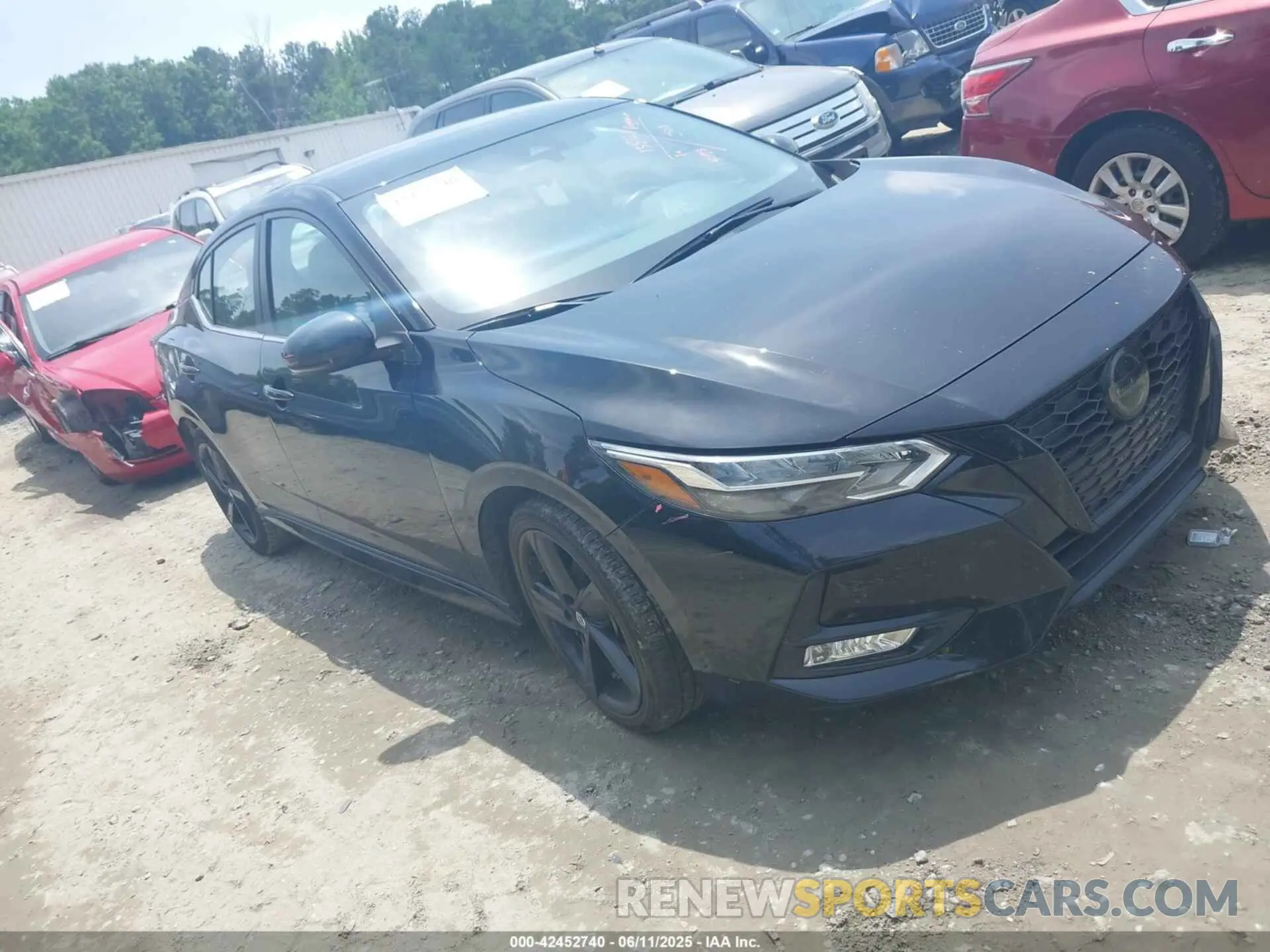 1 Photograph of a damaged car 3N1AB8DV1NY316574 NISSAN SENTRA 2022