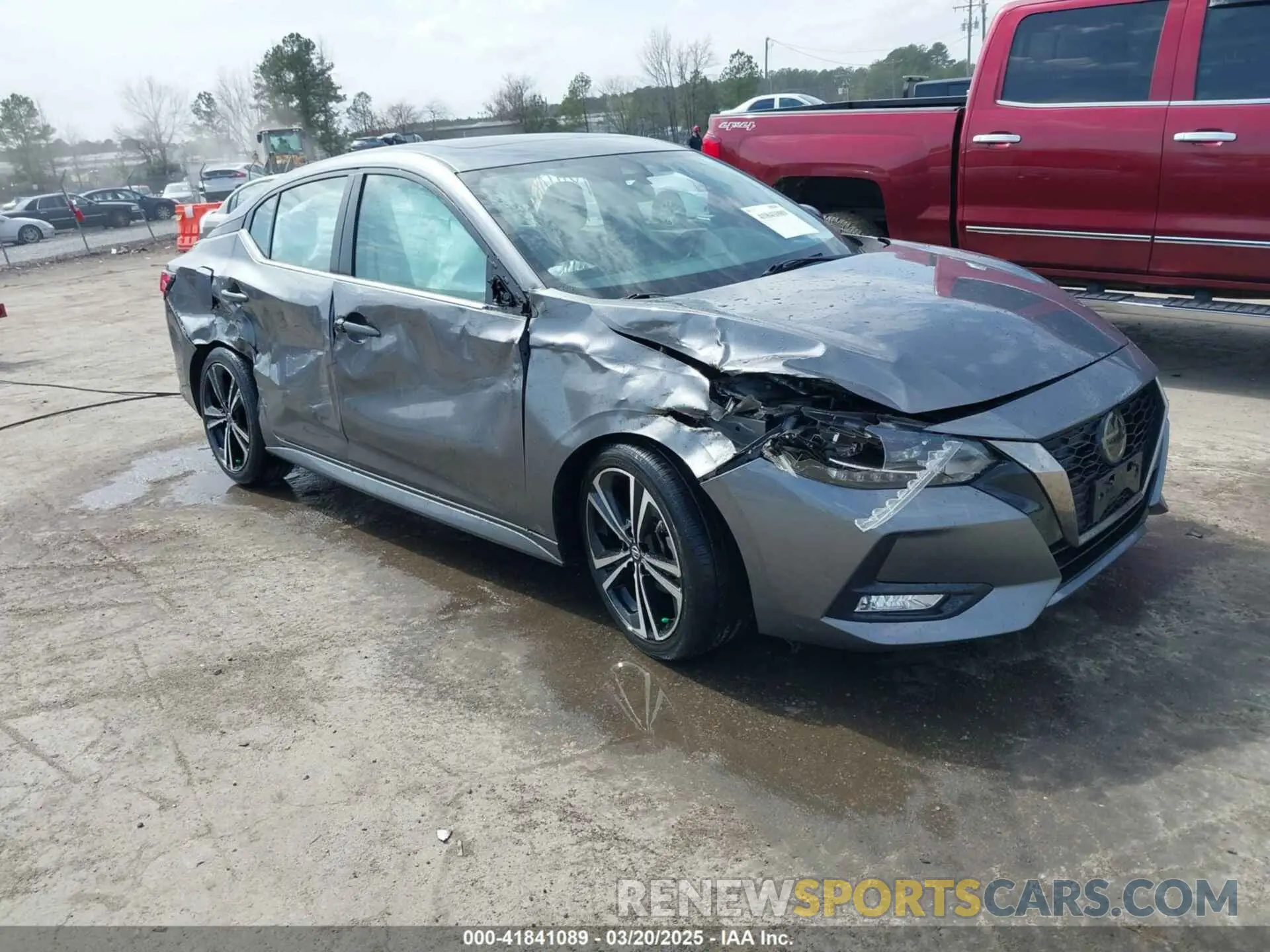 1 Photograph of a damaged car 3N1AB8DV2NY317863 NISSAN SENTRA 2022