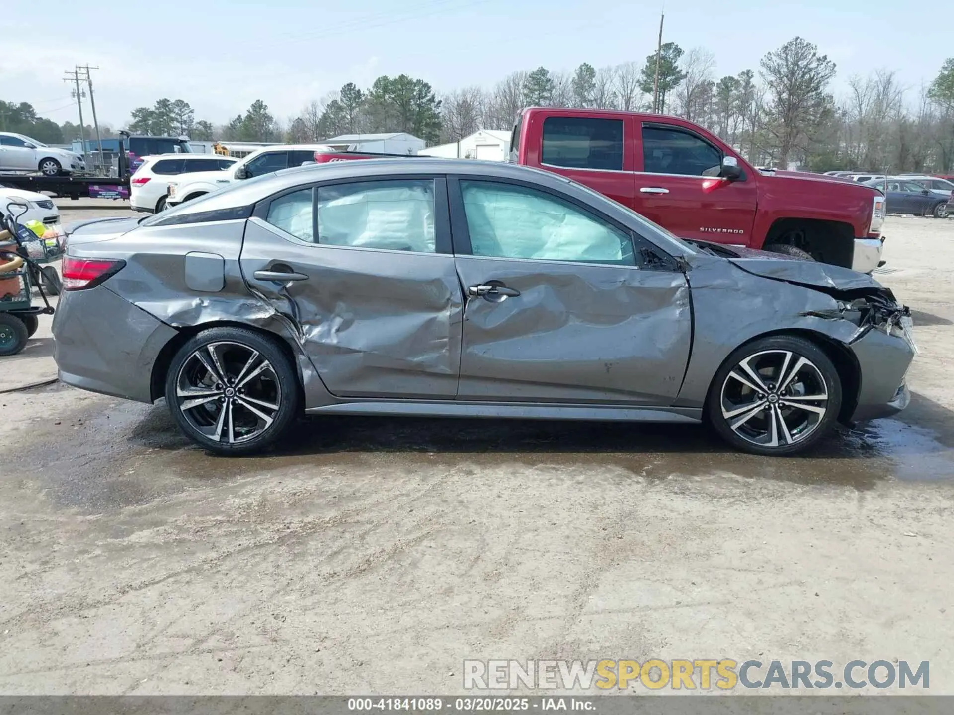 13 Photograph of a damaged car 3N1AB8DV2NY317863 NISSAN SENTRA 2022